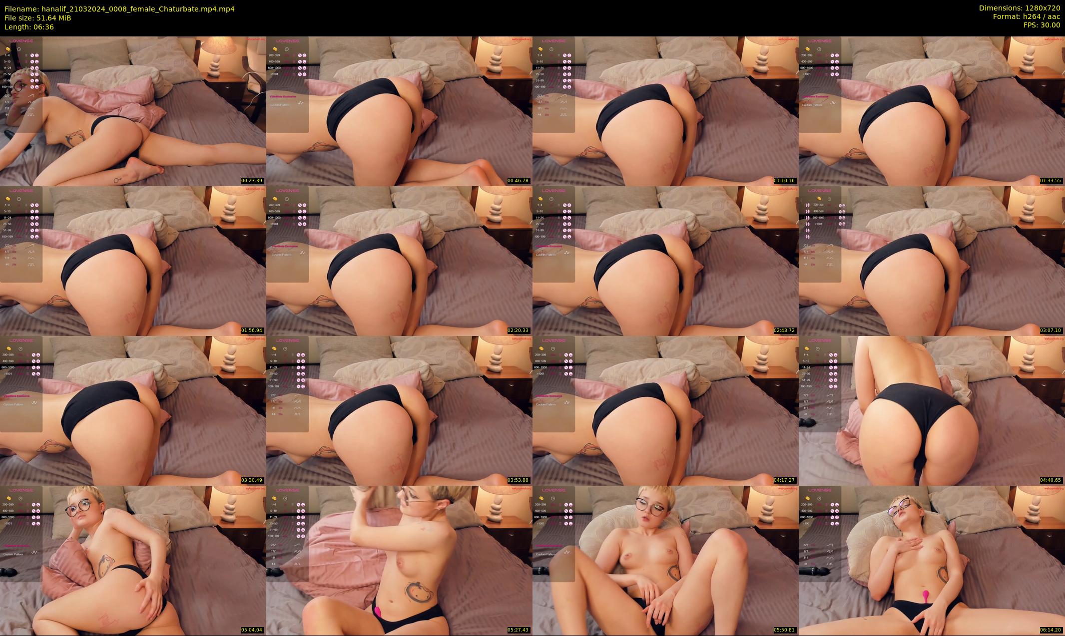 hanalif — 7 minute Chaturbate female cam show recording, 720p, Mar 21, 2024