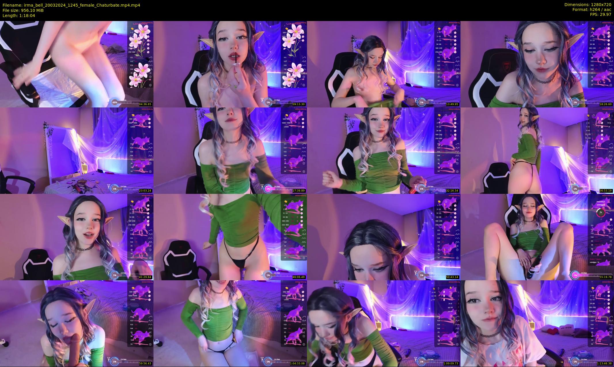 irma_bell — 79 minute Chaturbate female cam show recording, 720p, Mar 20, 2024