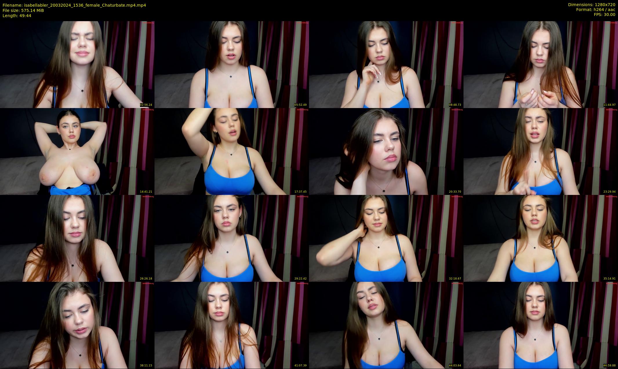 isabellabler — 50 minute Chaturbate female cam show recording, 720p, Mar 20, 2024