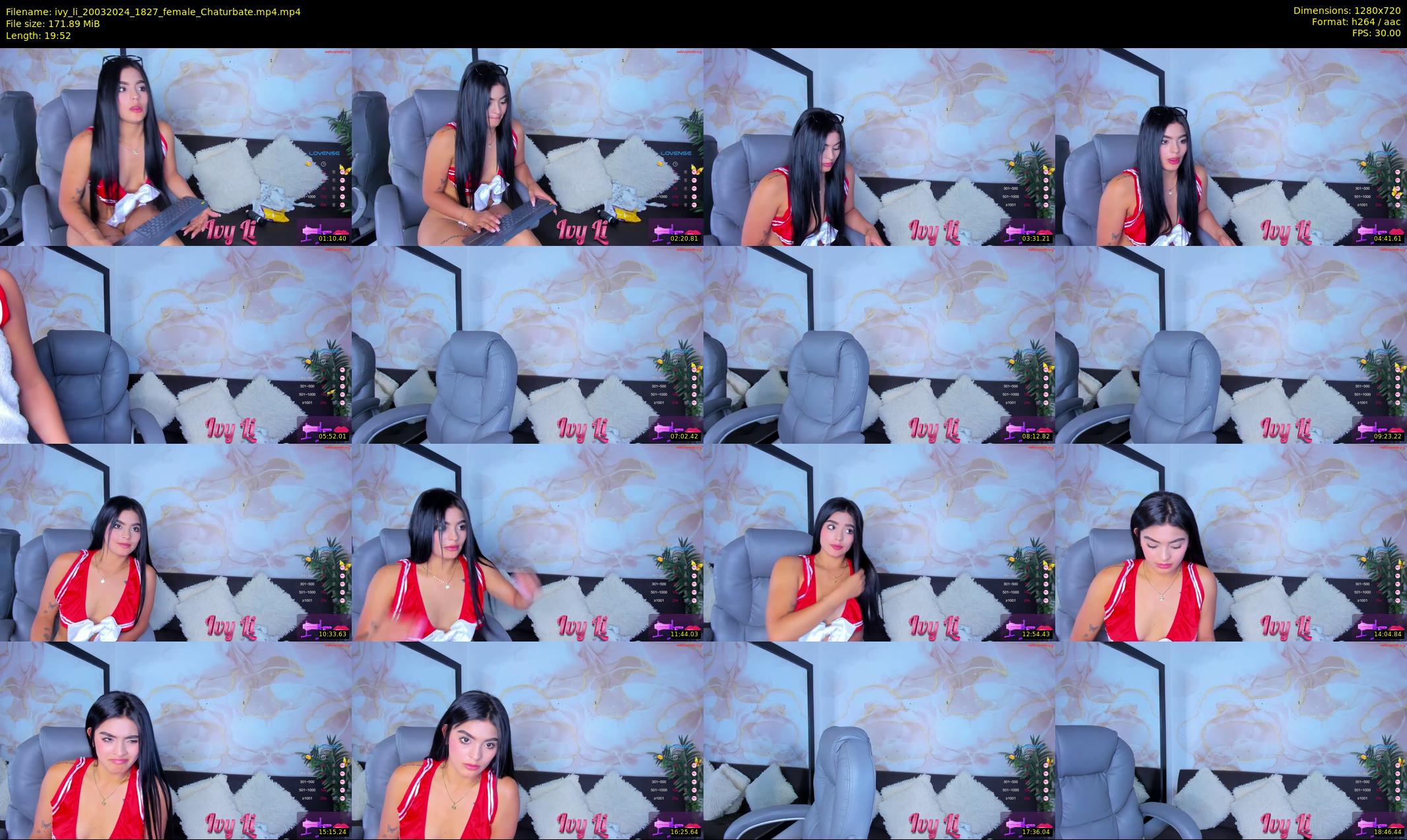 ivy_li — 20 minute Chaturbate female cam show recording, 720p, Mar 20, 2024