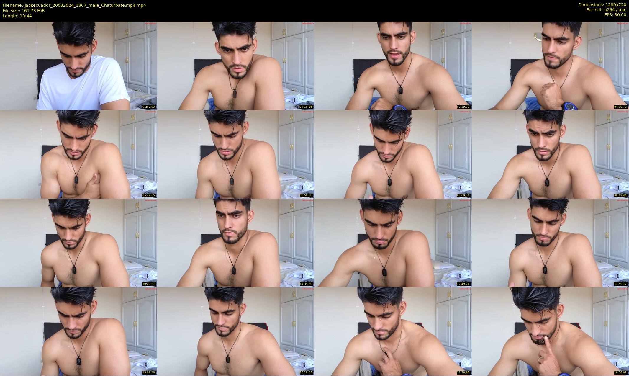 jackecuador — 20 minute Chaturbate male cam show recording, 720p, Mar 20, 2024