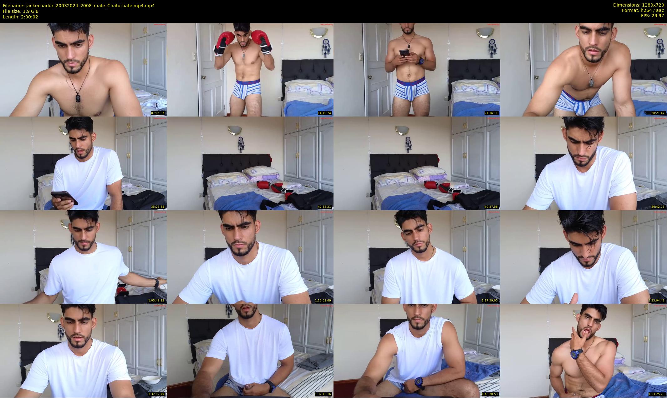jackecuador — 121 minute Chaturbate male cam show recording, 720p, Mar 20, 2024