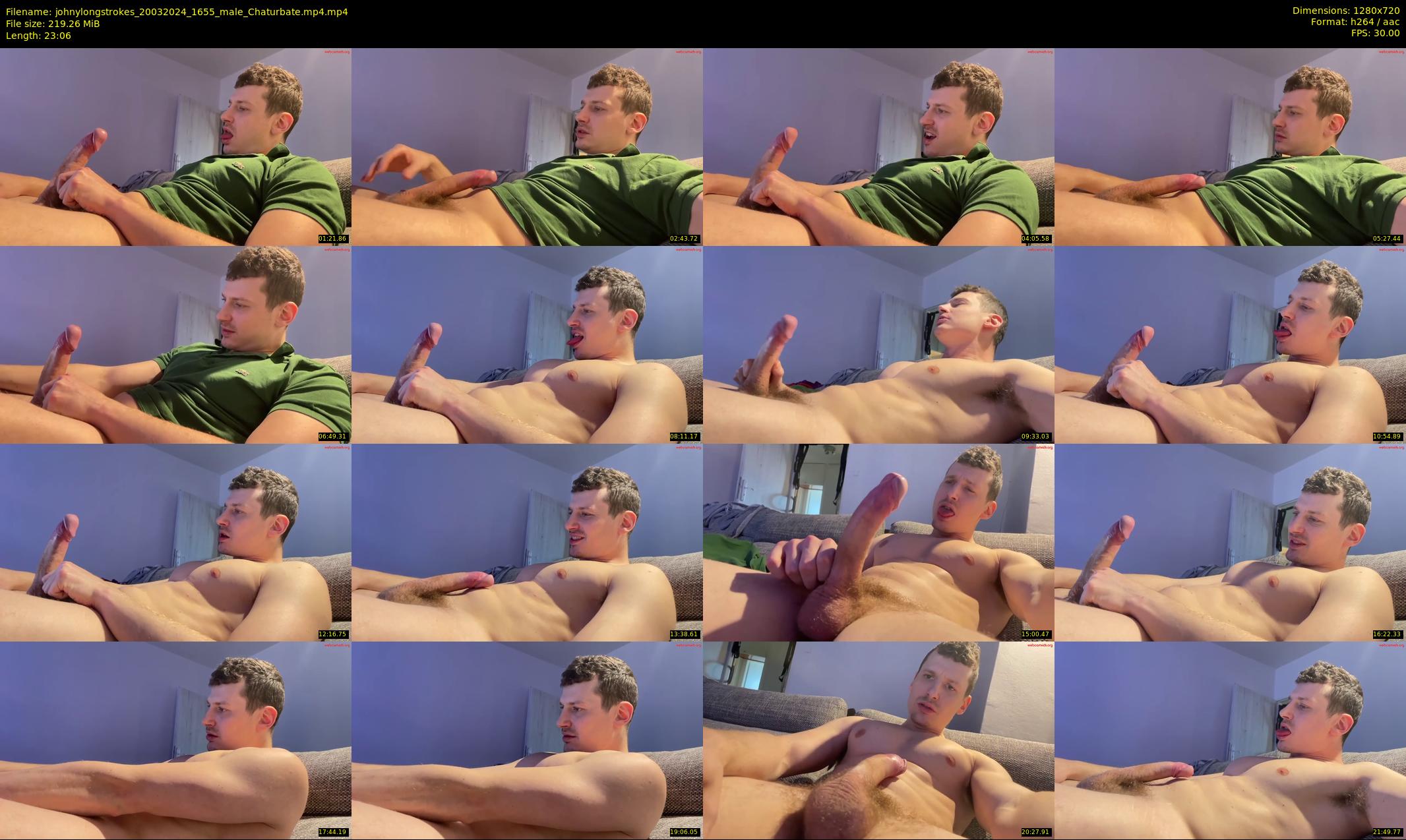 johnylongstrokes — 24 minute Chaturbate male cam show recording, 720p, Mar 20, 2024