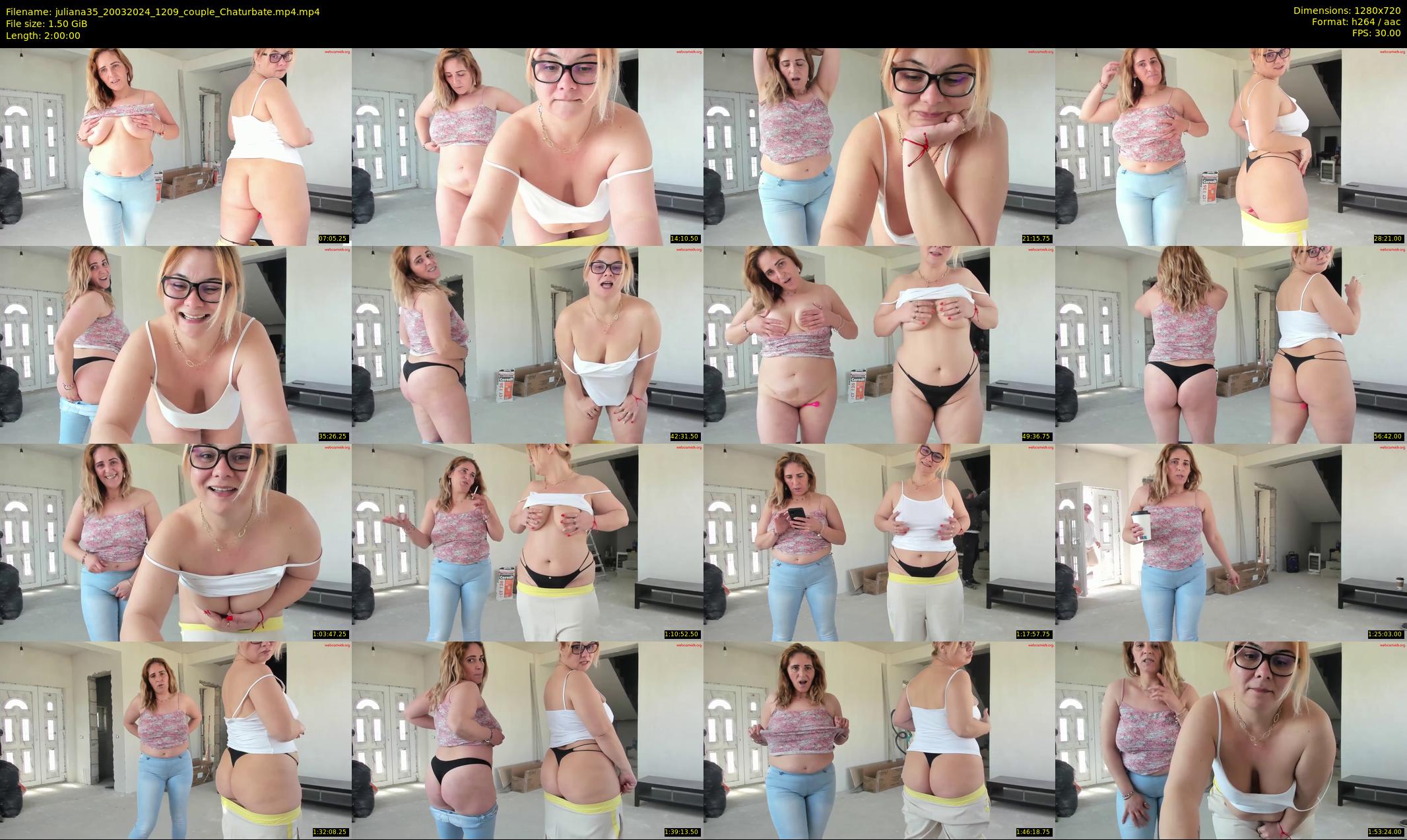 juliana35 — 120 minute Chaturbate couple cam show recording, 720p, Mar 20, 2024