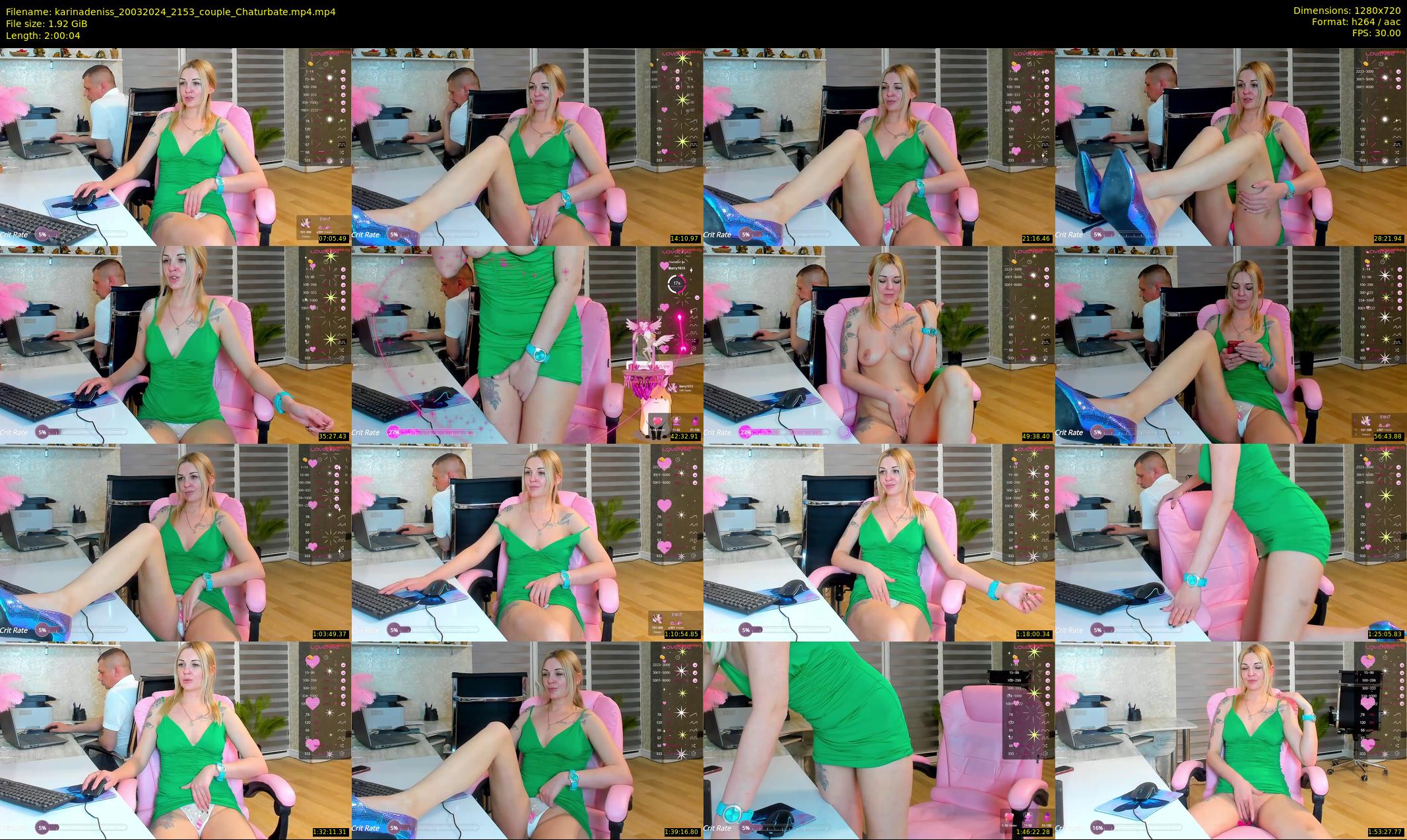 karinadeniss — 121 minute Chaturbate couple cam show recording, 720p, Mar 20, 2024