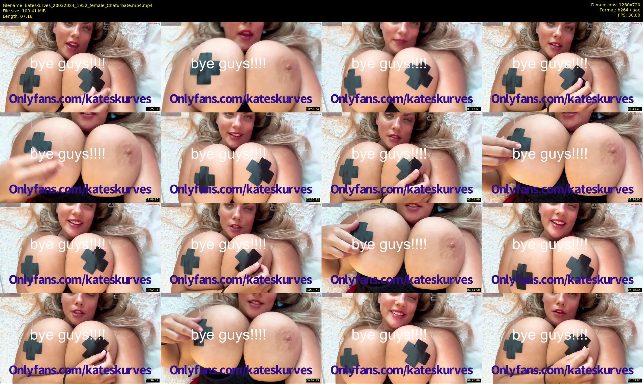 kateskurves — 8 minute Chaturbate female cam show recording, 720p, Mar 20, 2024