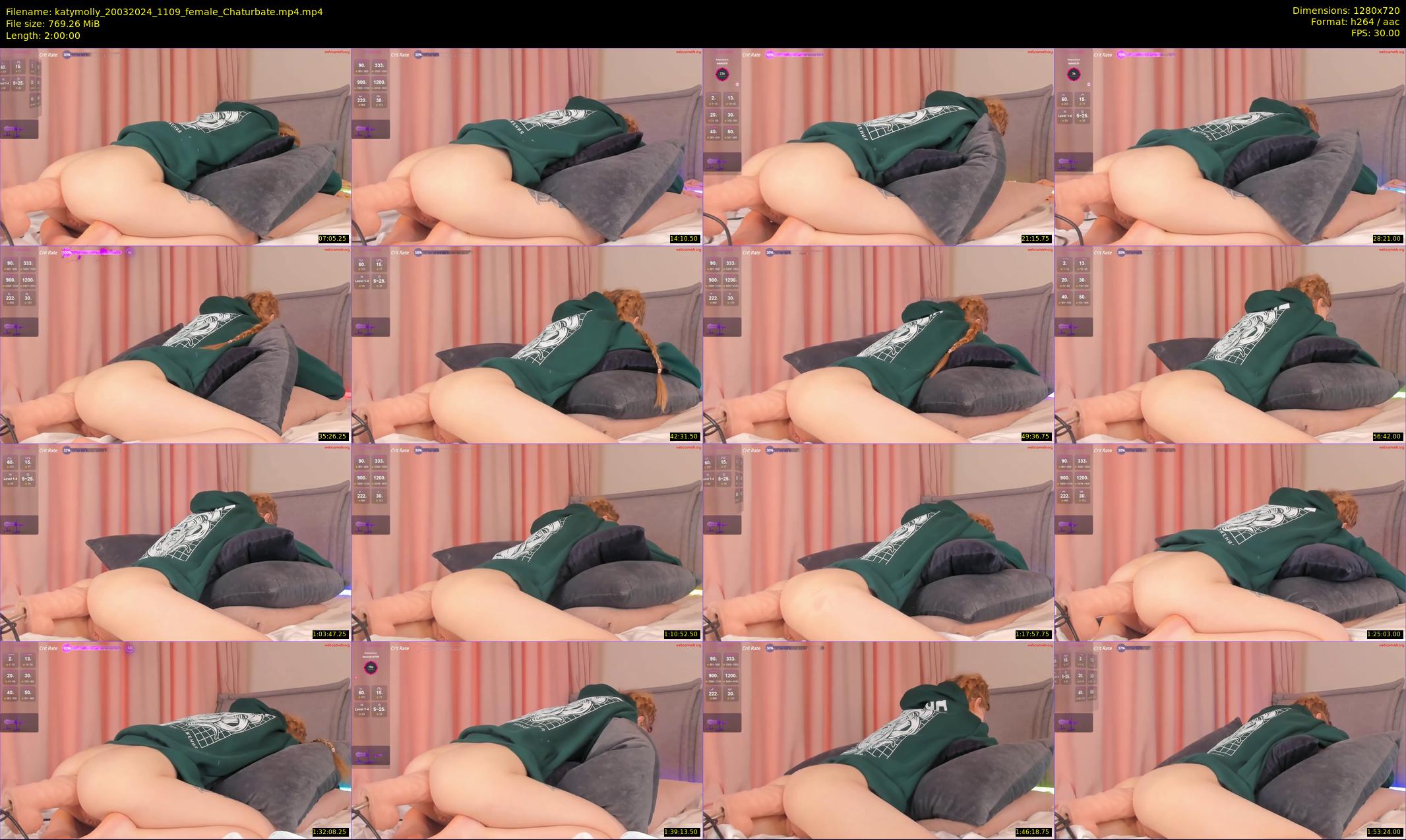 katymolly — 120 minute Chaturbate female cam show recording, 720p, Mar 20, 2024