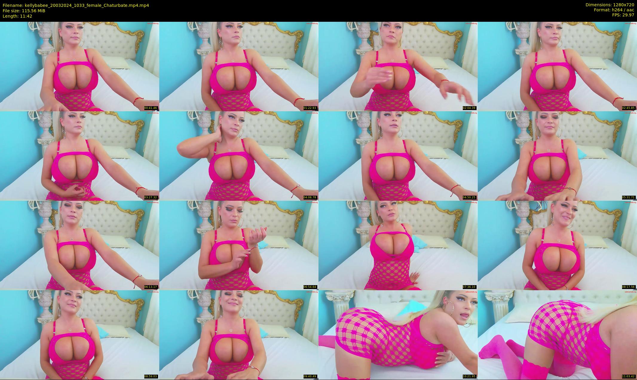 kellybabee — 12 minute Chaturbate female cam show recording, 720p, Mar 20, 2024
