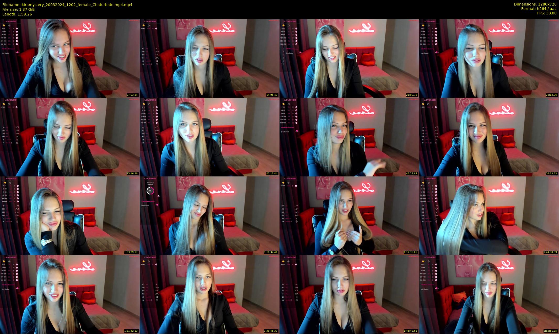 kiramystery — 120 minute Chaturbate female cam show recording, 720p, Mar 20, 2024
