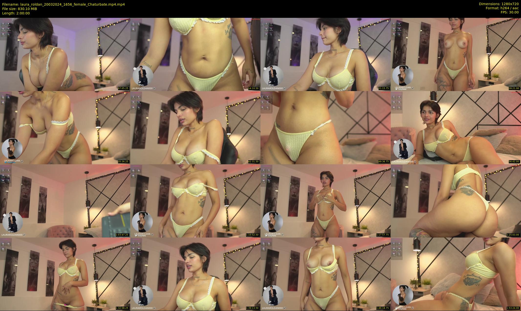 laura_roldan — 120 minute Chaturbate female cam show recording, 720p, Mar 20, 2024