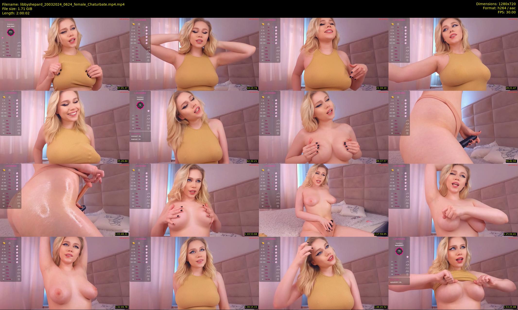 libbyshepard — 121 minute Chaturbate female cam show recording, 720p, Mar 20, 2024