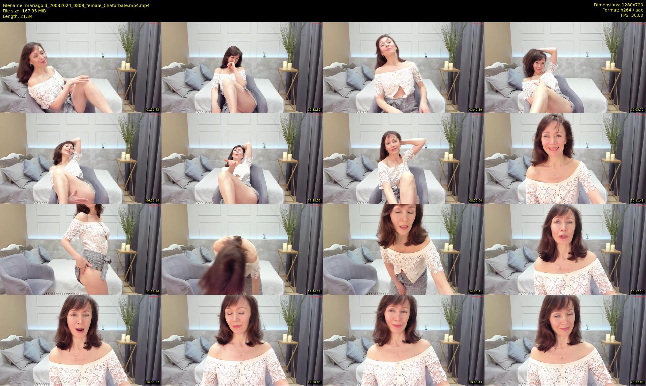 mariagold — 22 minute Chaturbate female cam show recording, 720p, Mar 20, 2024
