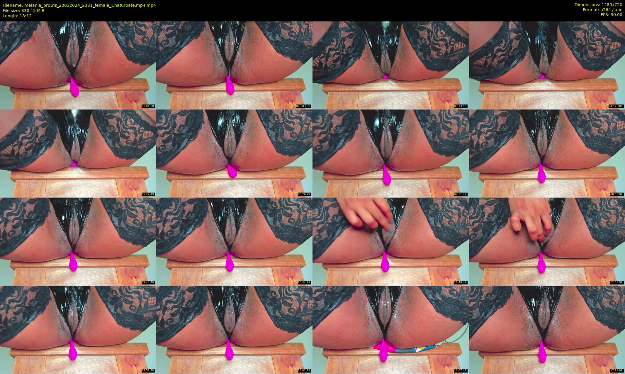 melania_browis — 19 minute Chaturbate female cam show recording, 720p, Mar 20, 2024