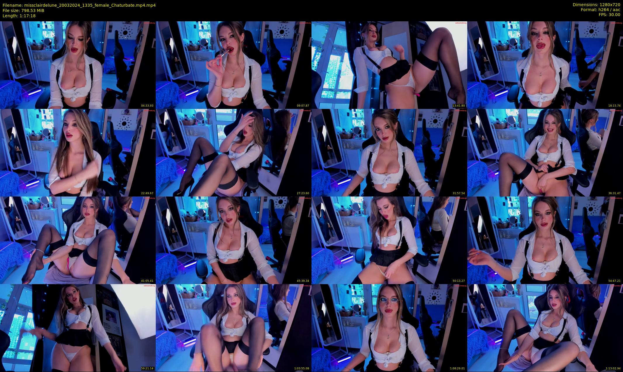 missclairdelune — 78 minute Chaturbate female cam show recording, 720p, Mar 20, 2024