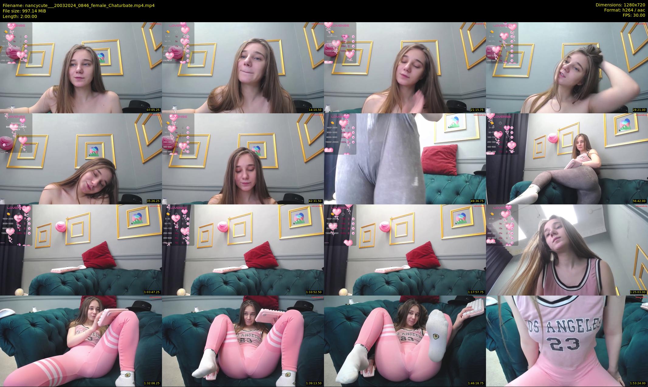 nancycute__ — 120 minute Chaturbate female cam show recording, 720p, Mar 20, 2024