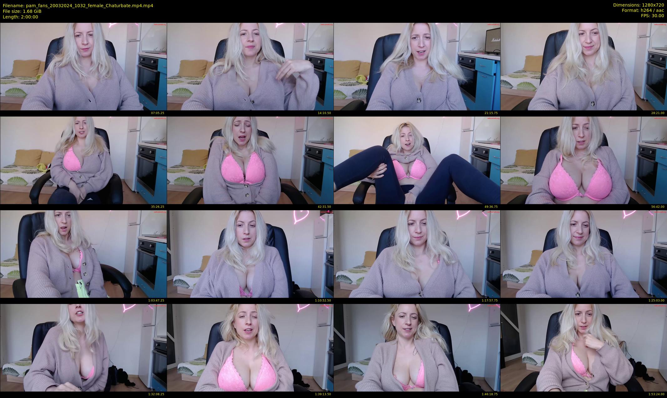 pam_fans — 120 minute Chaturbate female cam show recording, 720p, Mar 20, 2024