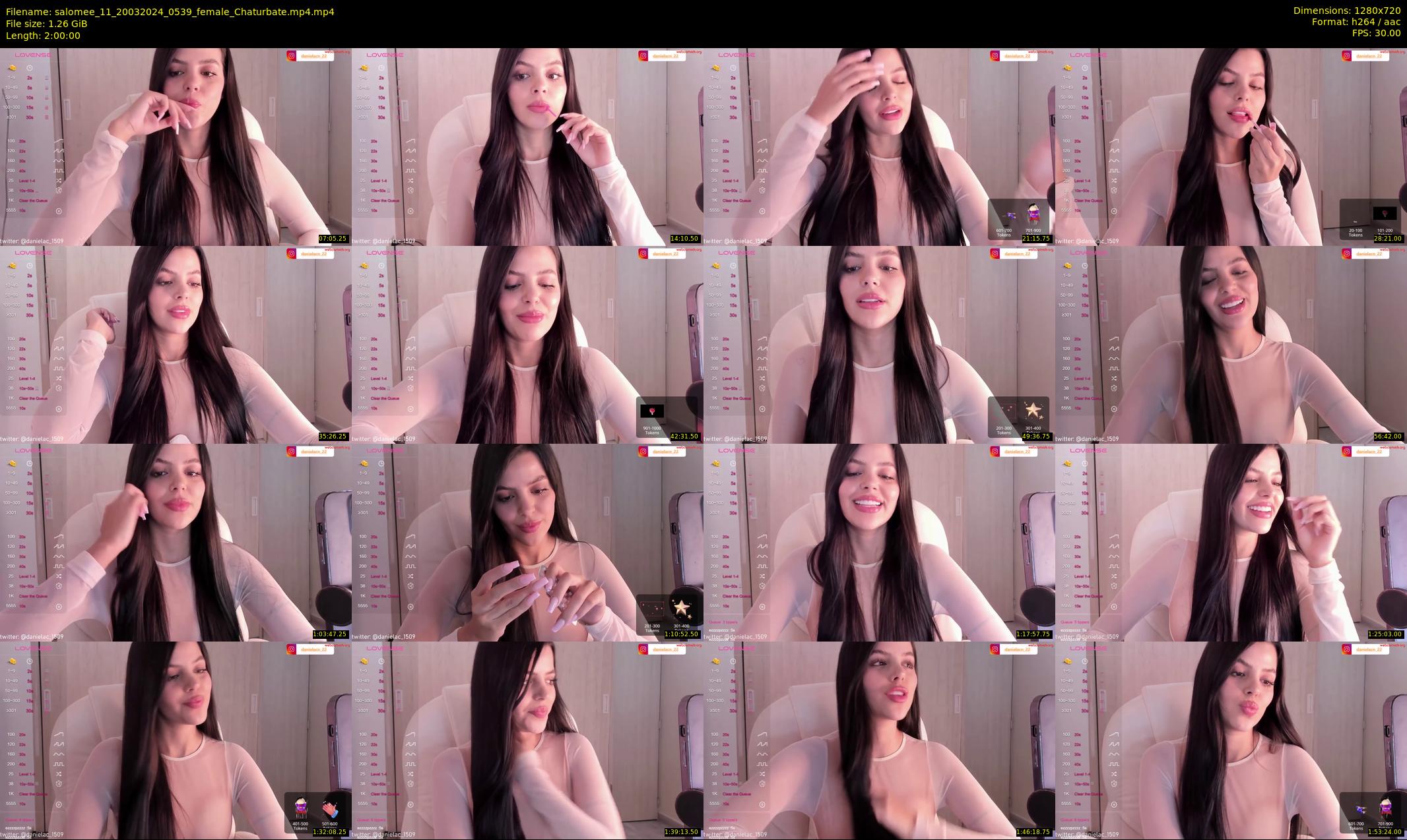salomee_11 — 120 minute Chaturbate female cam show recording, 720p, Mar 20, 2024
