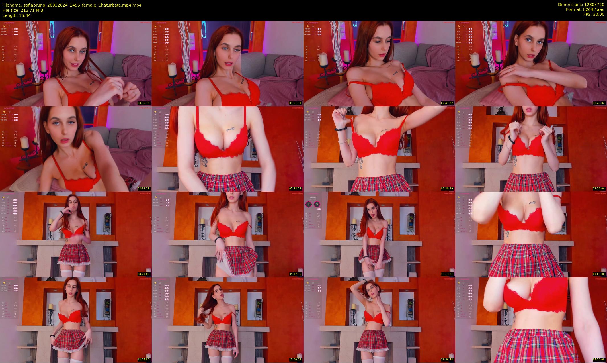 sofiabruno — 16 minute Chaturbate female cam show recording, 720p, Mar 20, 2024