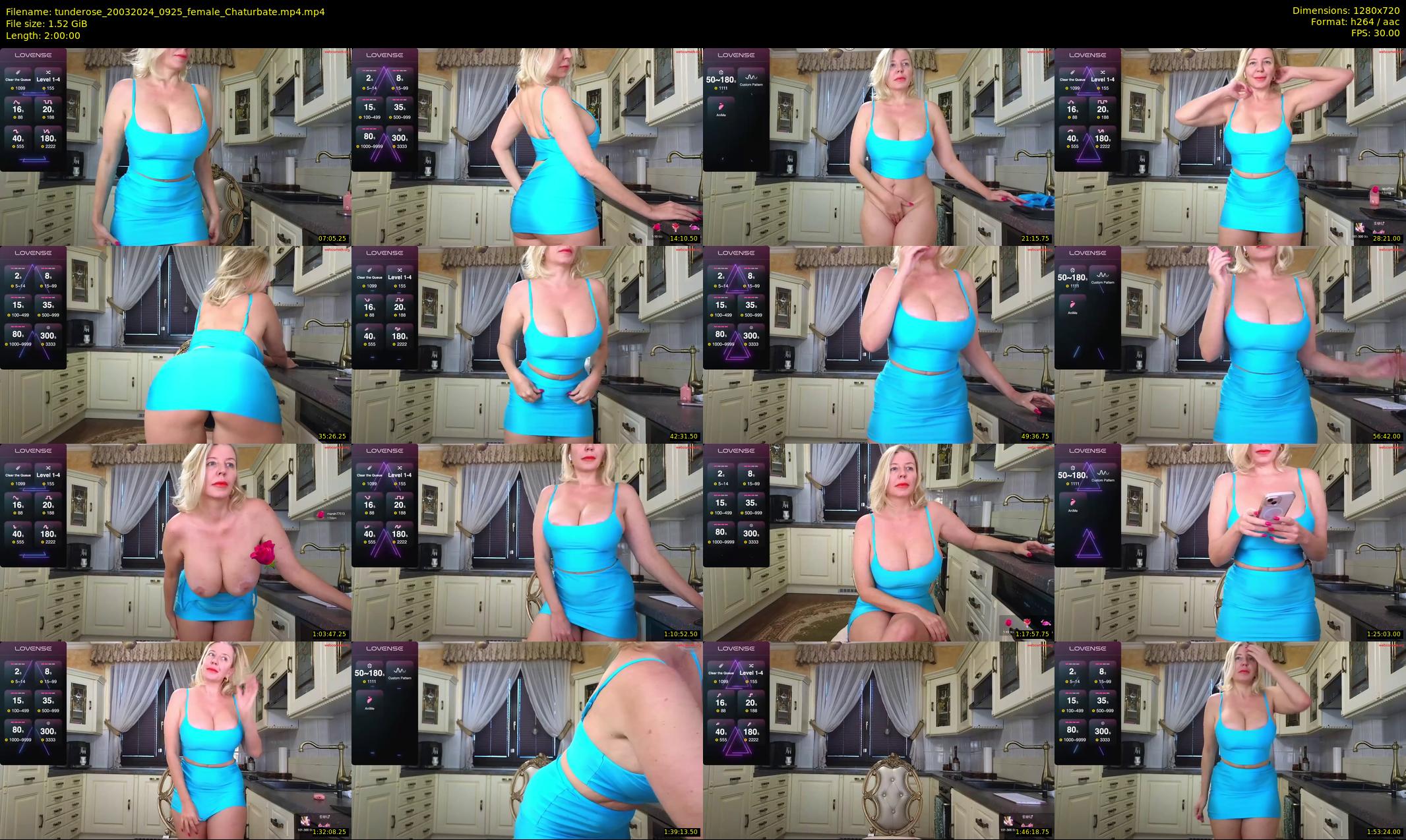 tunderose — 120 minute Chaturbate female cam show recording, 720p, Mar 20, 2024