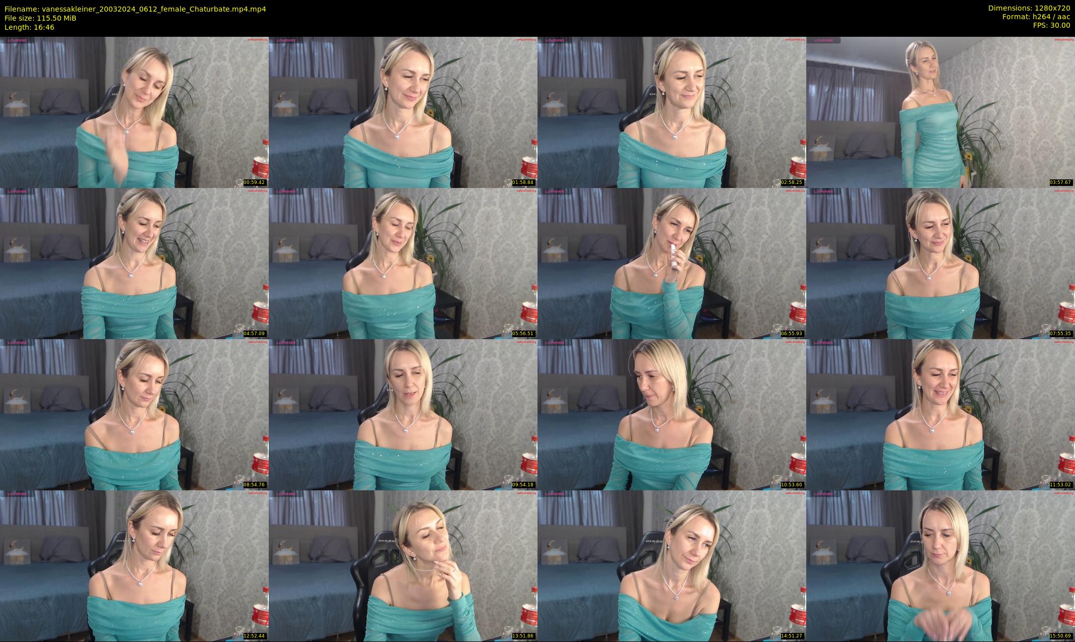 vanessakleiner — 17 minute Chaturbate female cam show recording, 720p, Mar 20, 2024