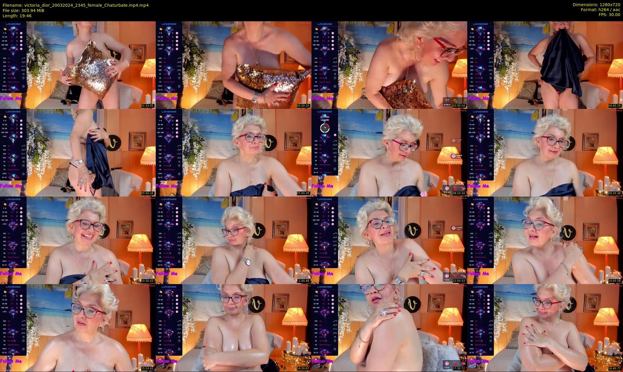 victoria_dior — 20 minute Chaturbate female cam show recording, 720p, Mar 20, 2024