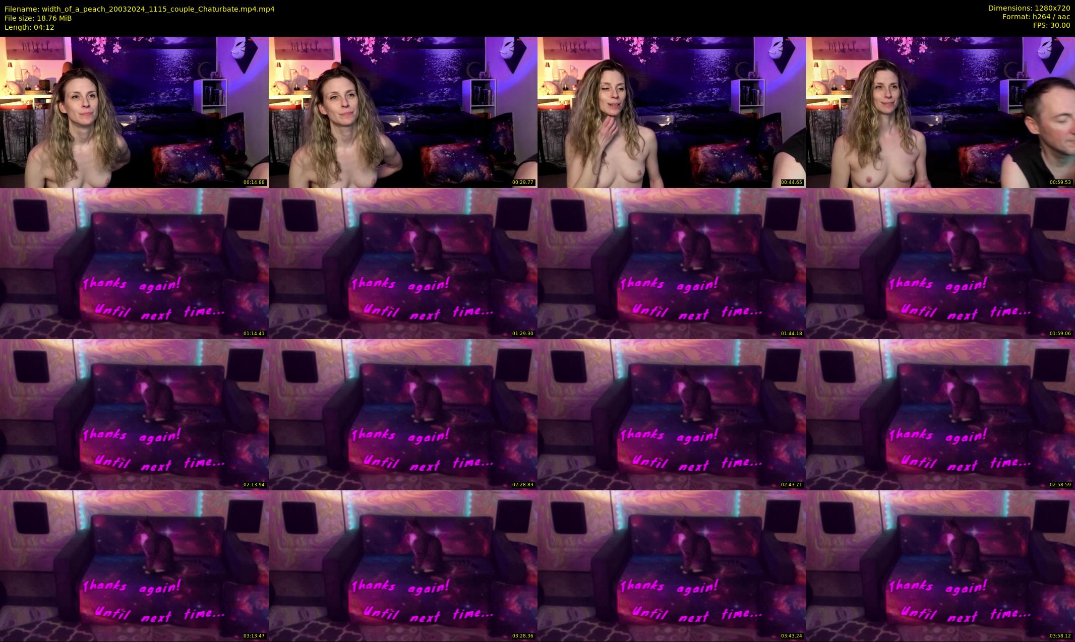 width_of_a_peach — 5 minute Chaturbate couple cam show recording, 720p, Mar 20, 2024