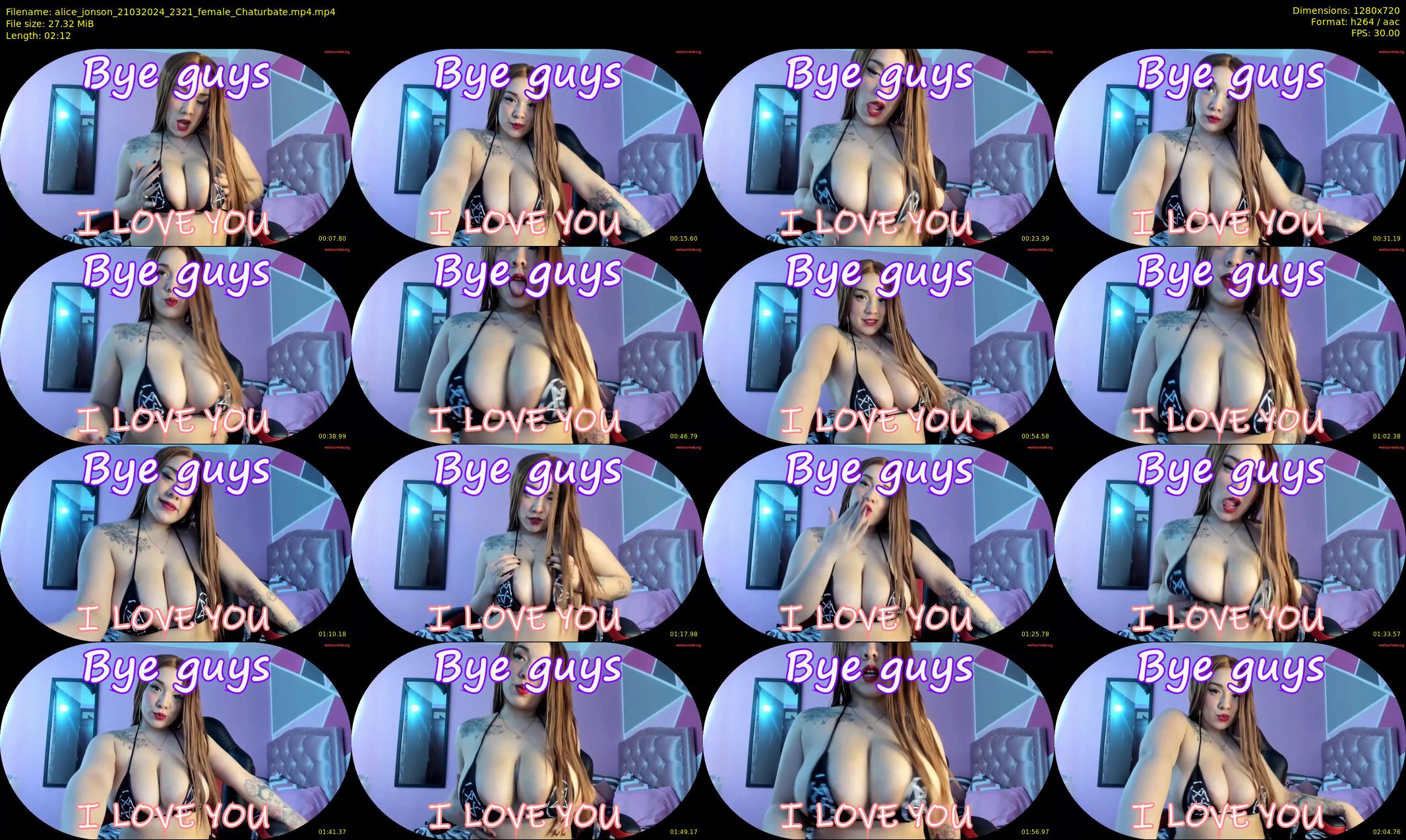 alice_jonson — 3 minute Chaturbate female cam show recording, 720p, Mar 21, 2024