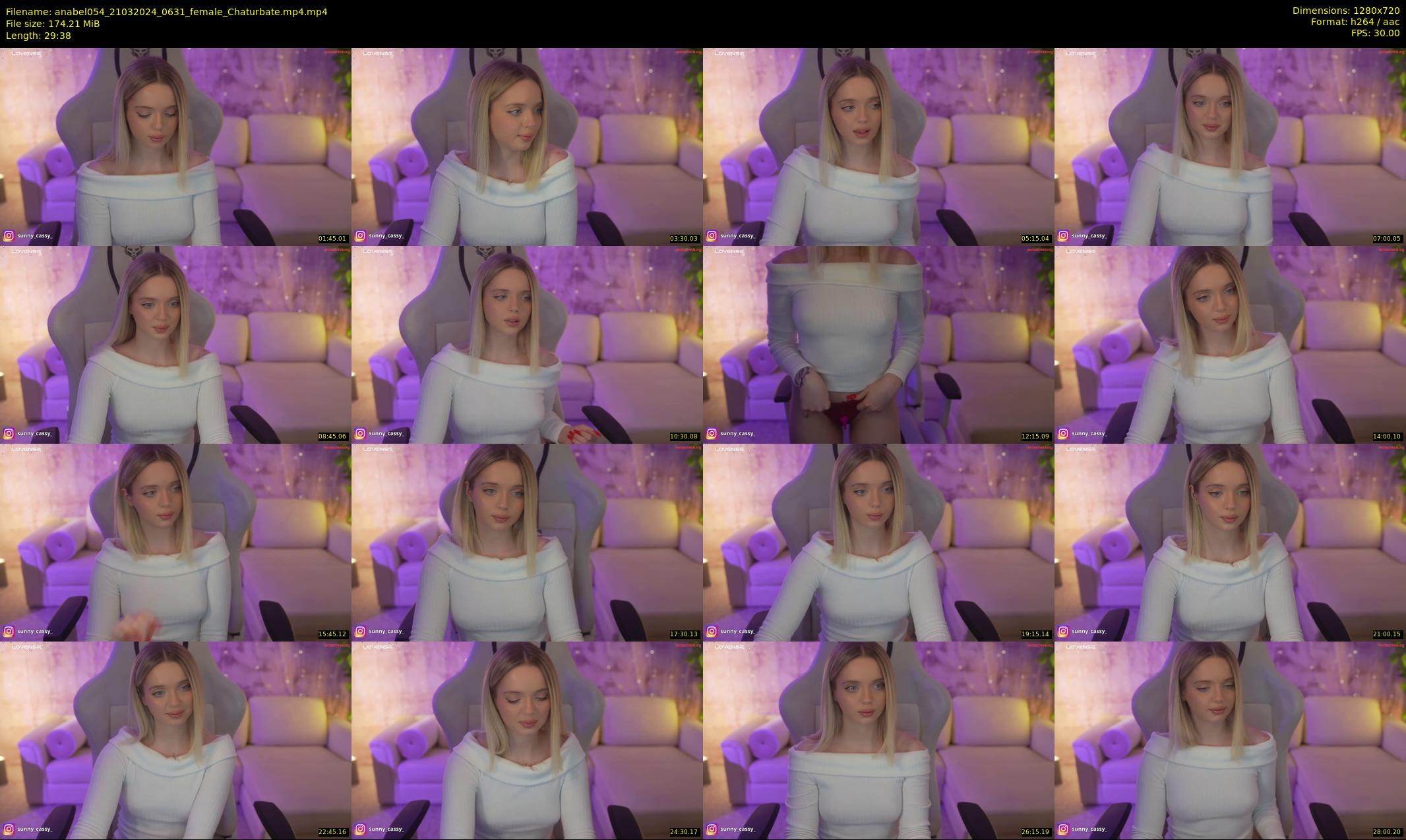 anabel054 — 30 minute Chaturbate female cam show recording, 720p, Mar 21, 2024