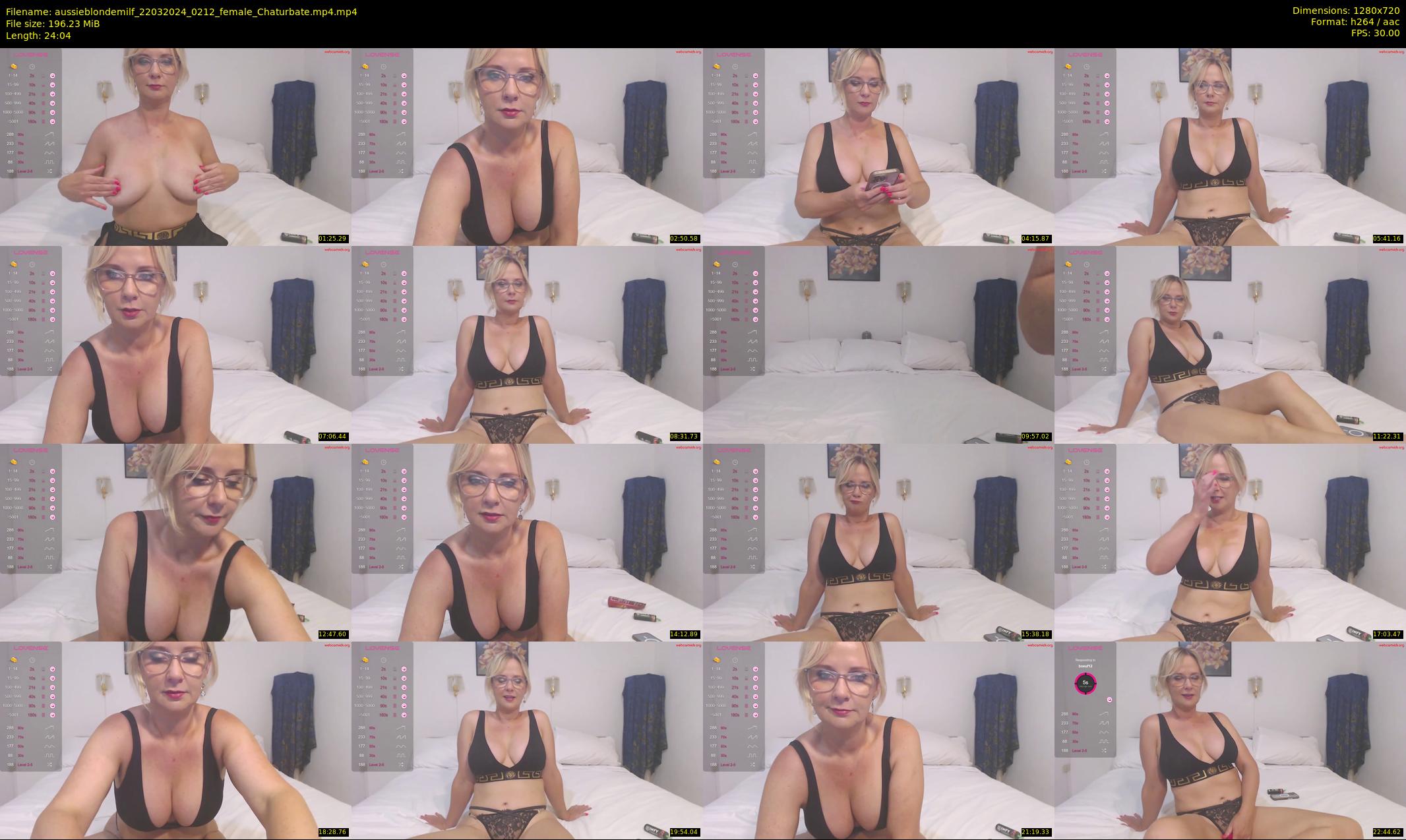 aussieblondemilf — 25 minute Chaturbate female cam show recording, 720p, Mar 22, 2024