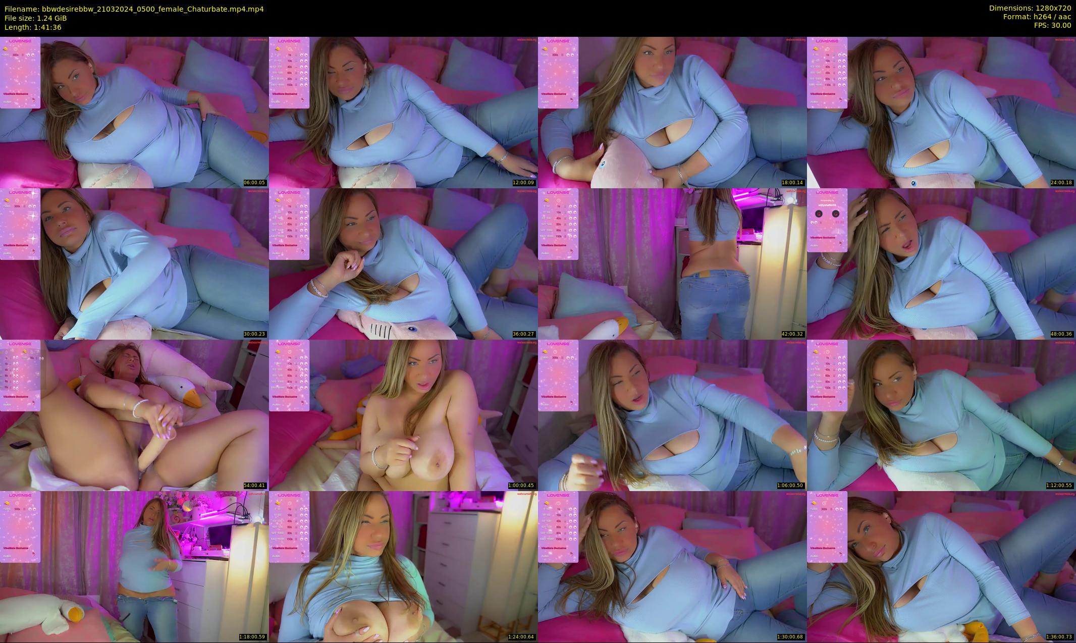 bbwdesirebbw — 102 minute Chaturbate female cam show recording, 720p, Mar 21, 2024