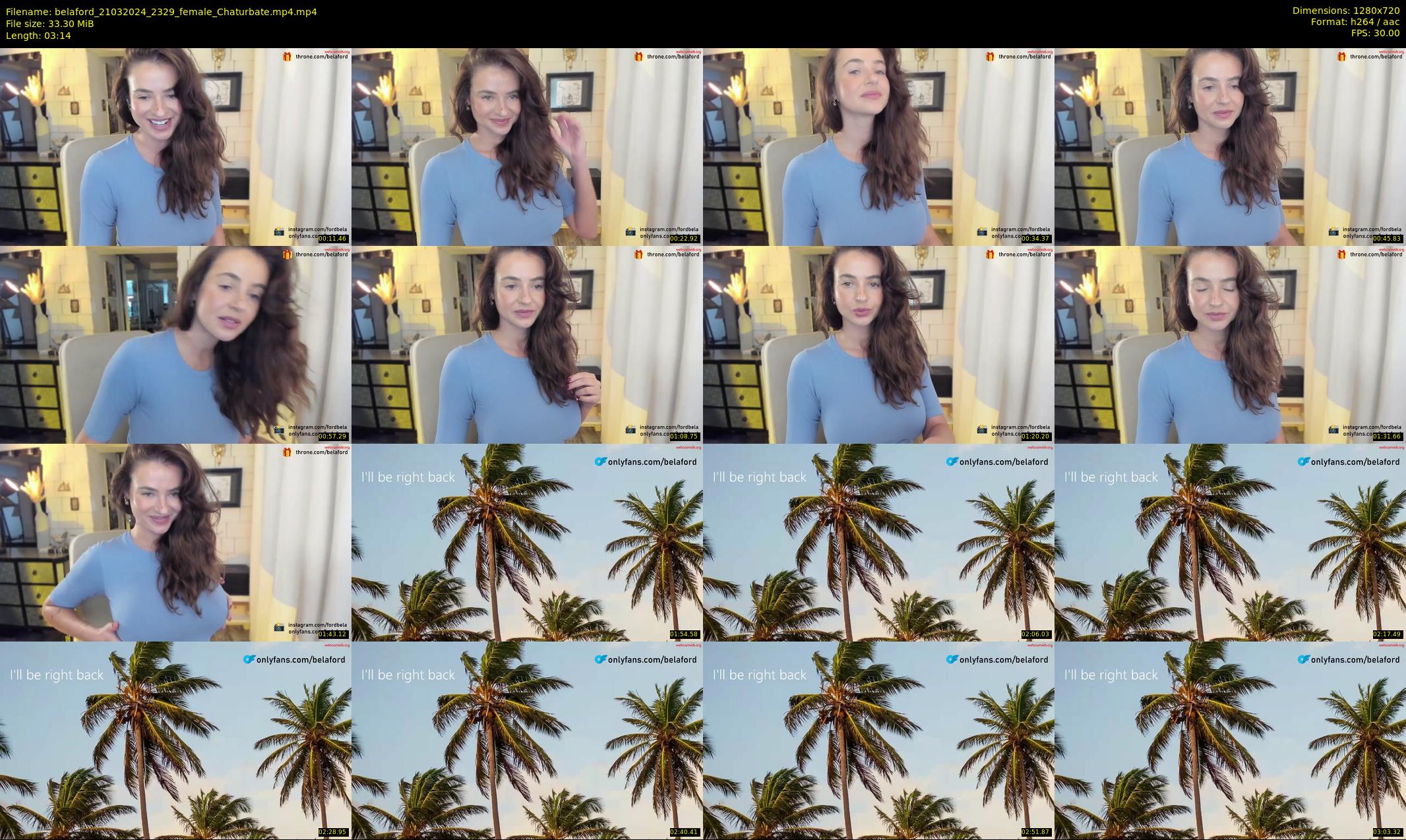 belaford — 4 minute Chaturbate female cam show recording, 720p, Mar 21, 2024