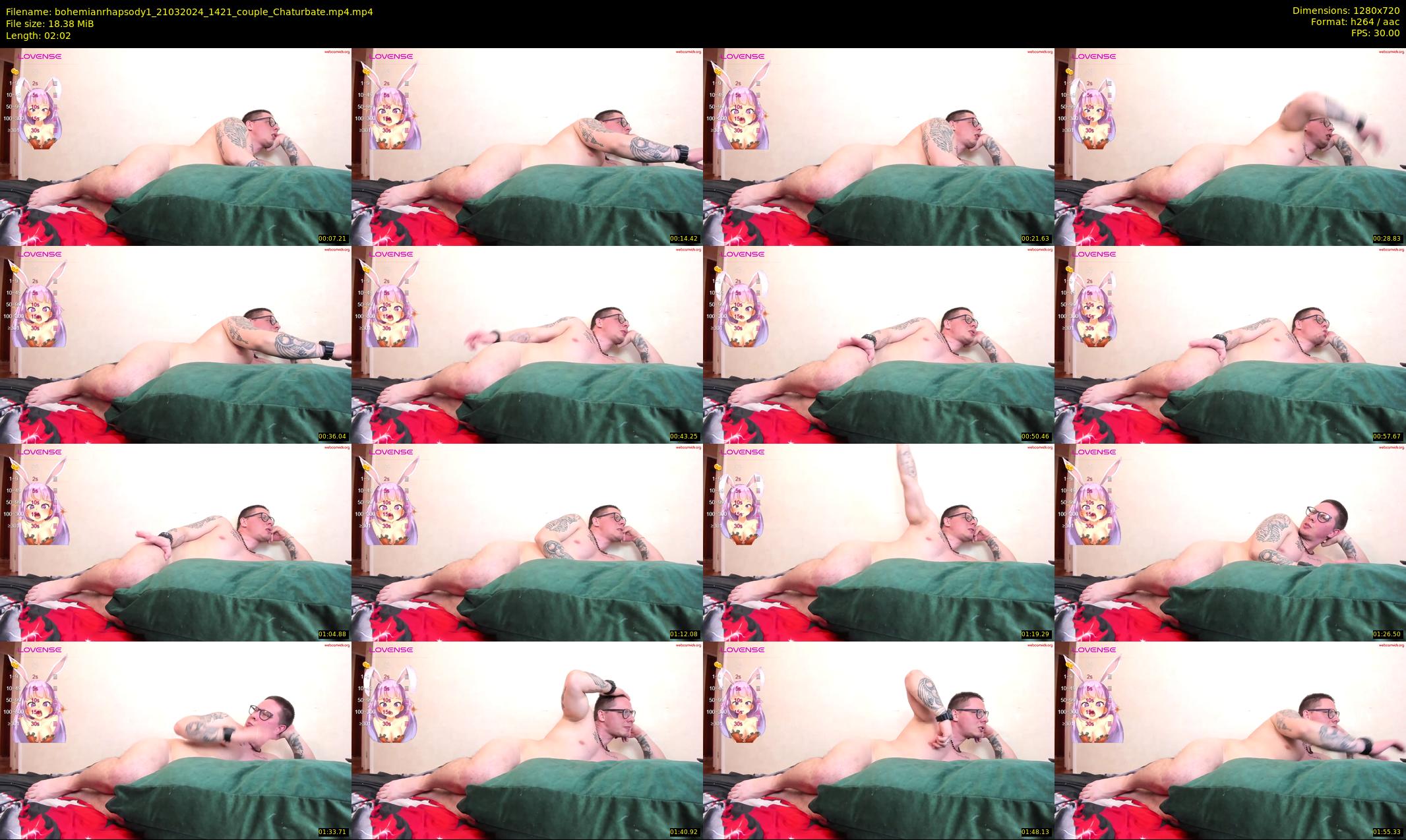 bohemianrhapsody1 — 3 minute Chaturbate couple cam show recording, 720p, Mar 21, 2024