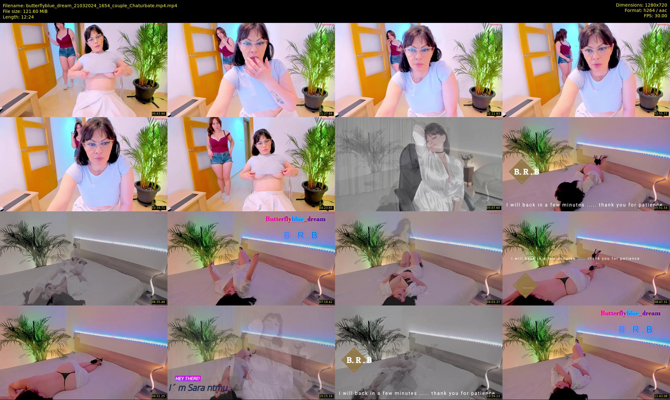 butterflyblue_dream — 13 minute Chaturbate couple cam show recording, 720p, Mar 21, 2024