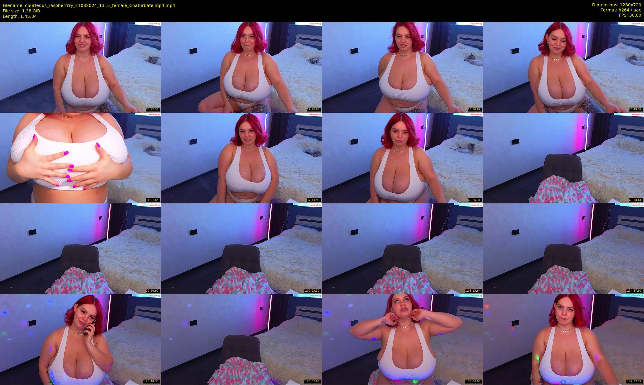 courteous_raspberrrry — 106 minute Chaturbate female cam show recording, 720p, Mar 21, 2024