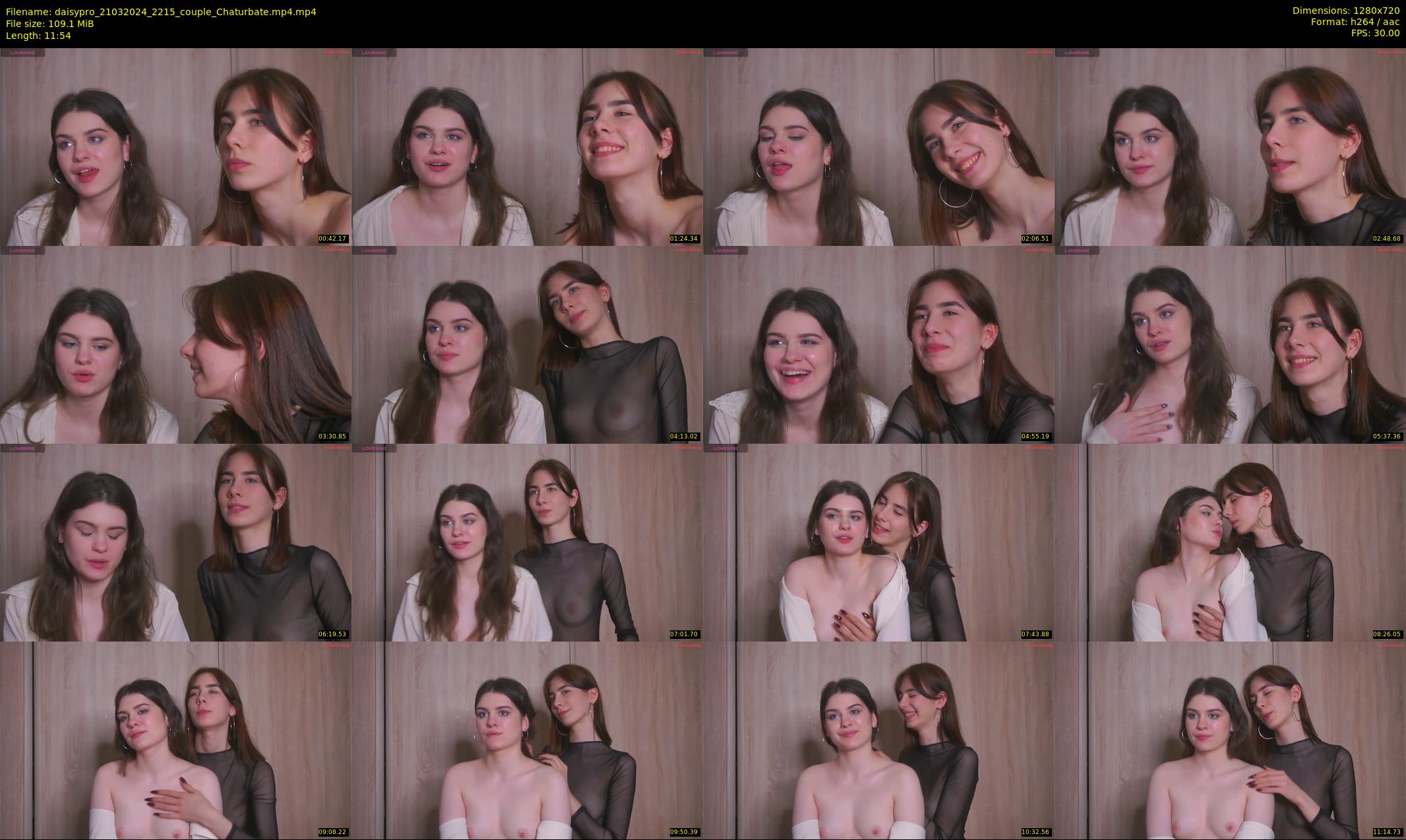 daisypro — 12 minute Chaturbate couple cam show recording, 720p, Mar 21, 2024