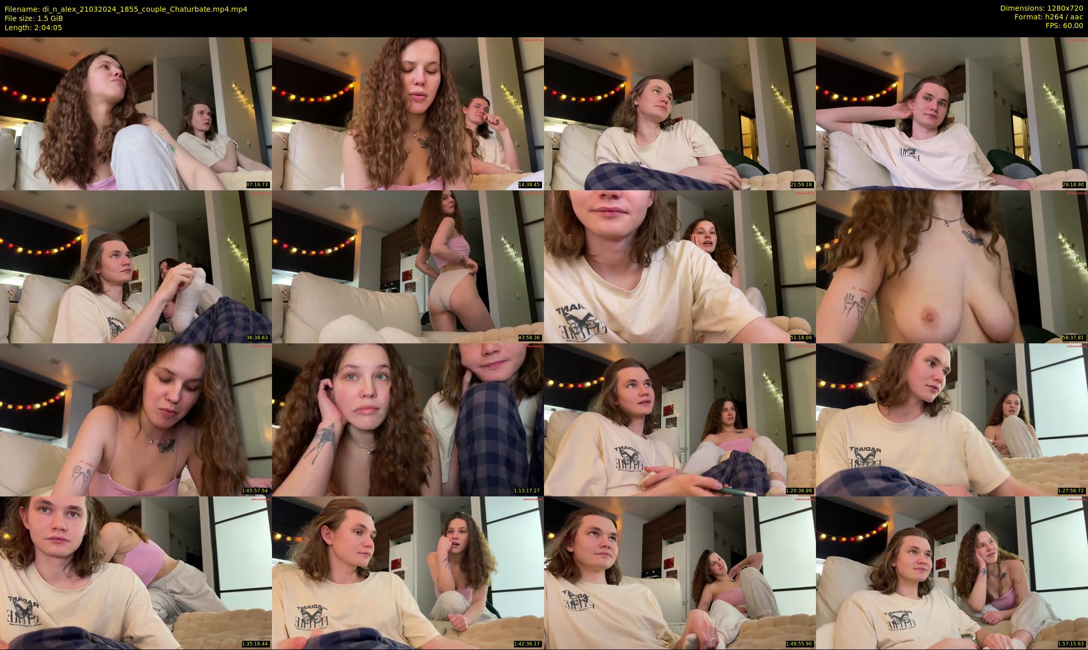 di_n_alex — 125 minute Chaturbate couple cam show recording, 720p, Mar 21, 2024