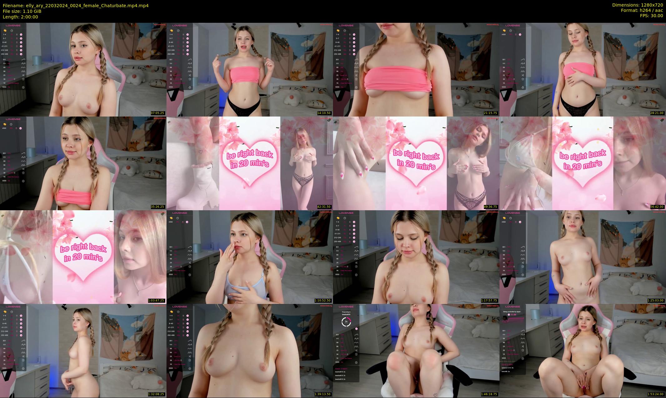 elly_ary — 120 minute Chaturbate female cam show recording, 720p, Mar 22, 2024