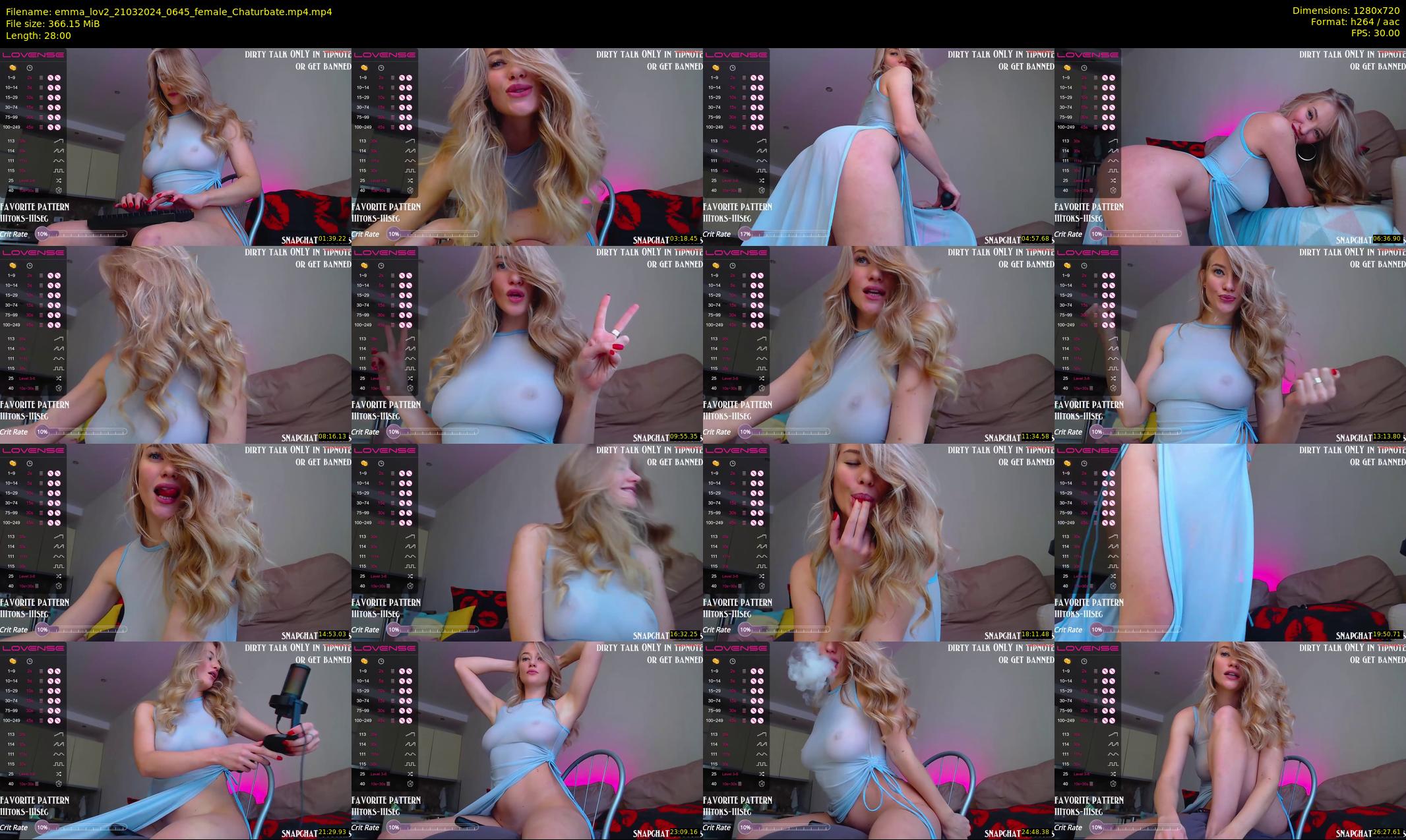 emma_lov2 — 28 minute Chaturbate female cam show recording, 720p, Mar 21, 2024