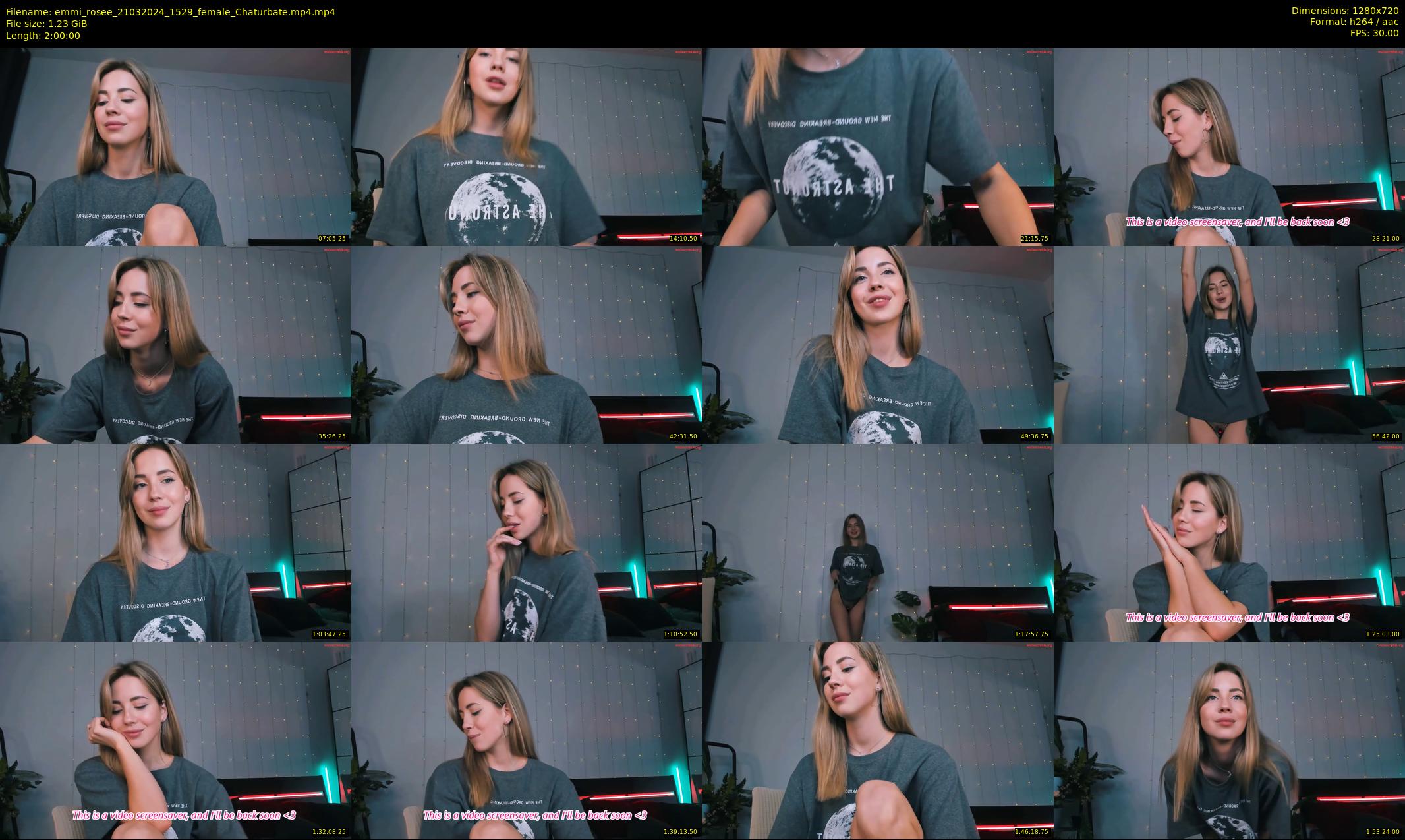 emmi_rosee — 120 minute Chaturbate female cam show recording, 720p, Mar 21, 2024
