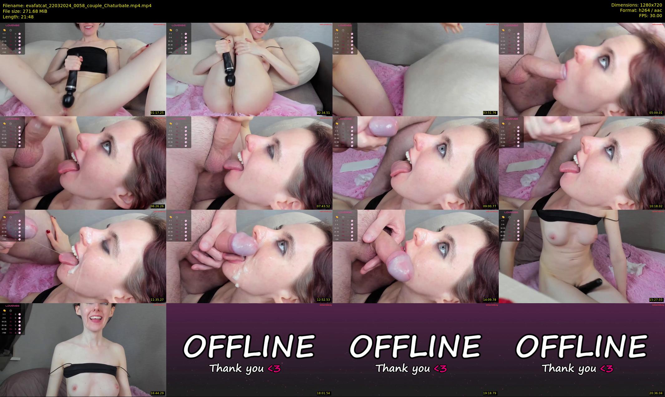 evafatcat — 22 minute Chaturbate couple cam show recording, 720p, Mar 22, 2024