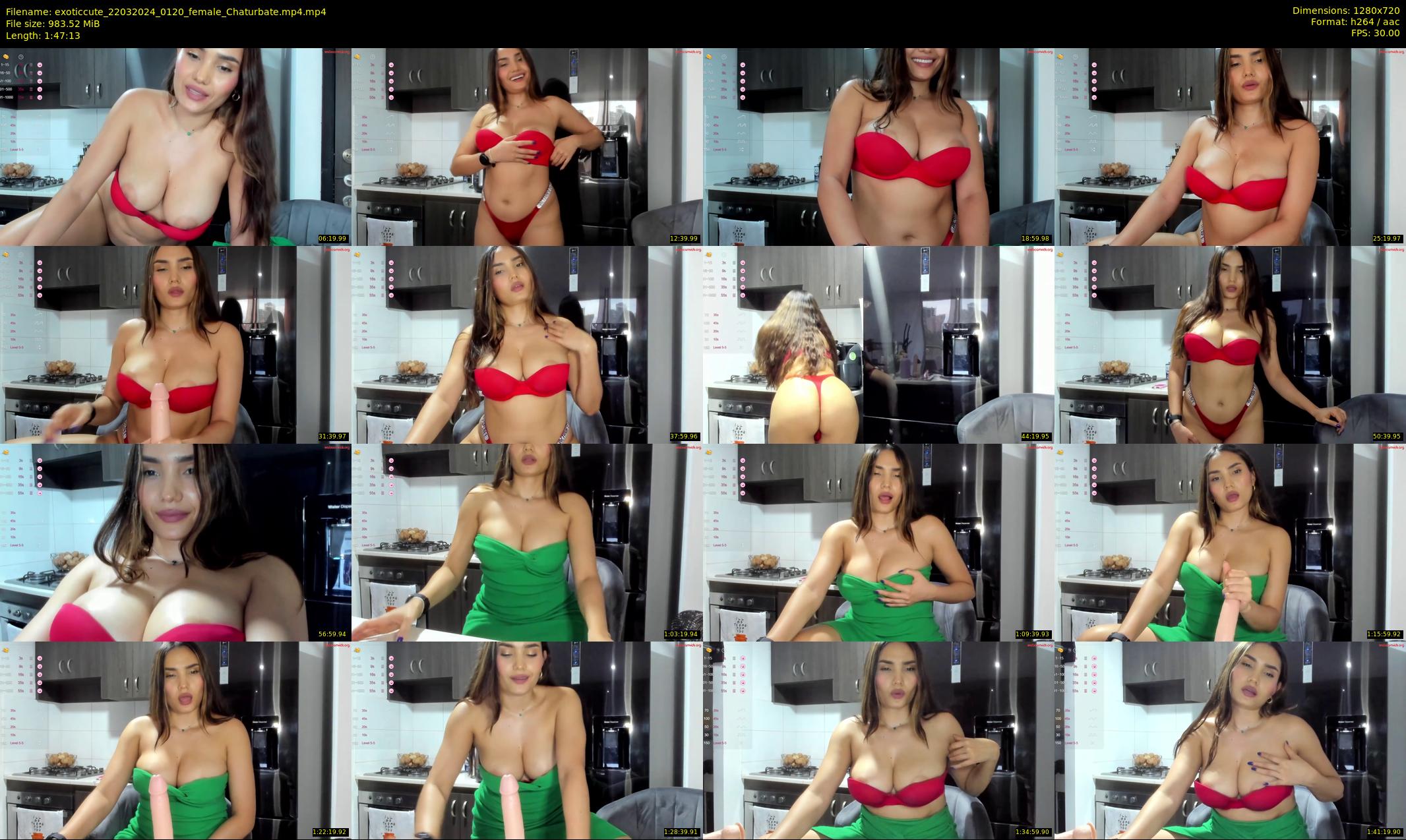 exoticcute — 108 minute Chaturbate female cam show recording, 720p, Mar 22, 2024