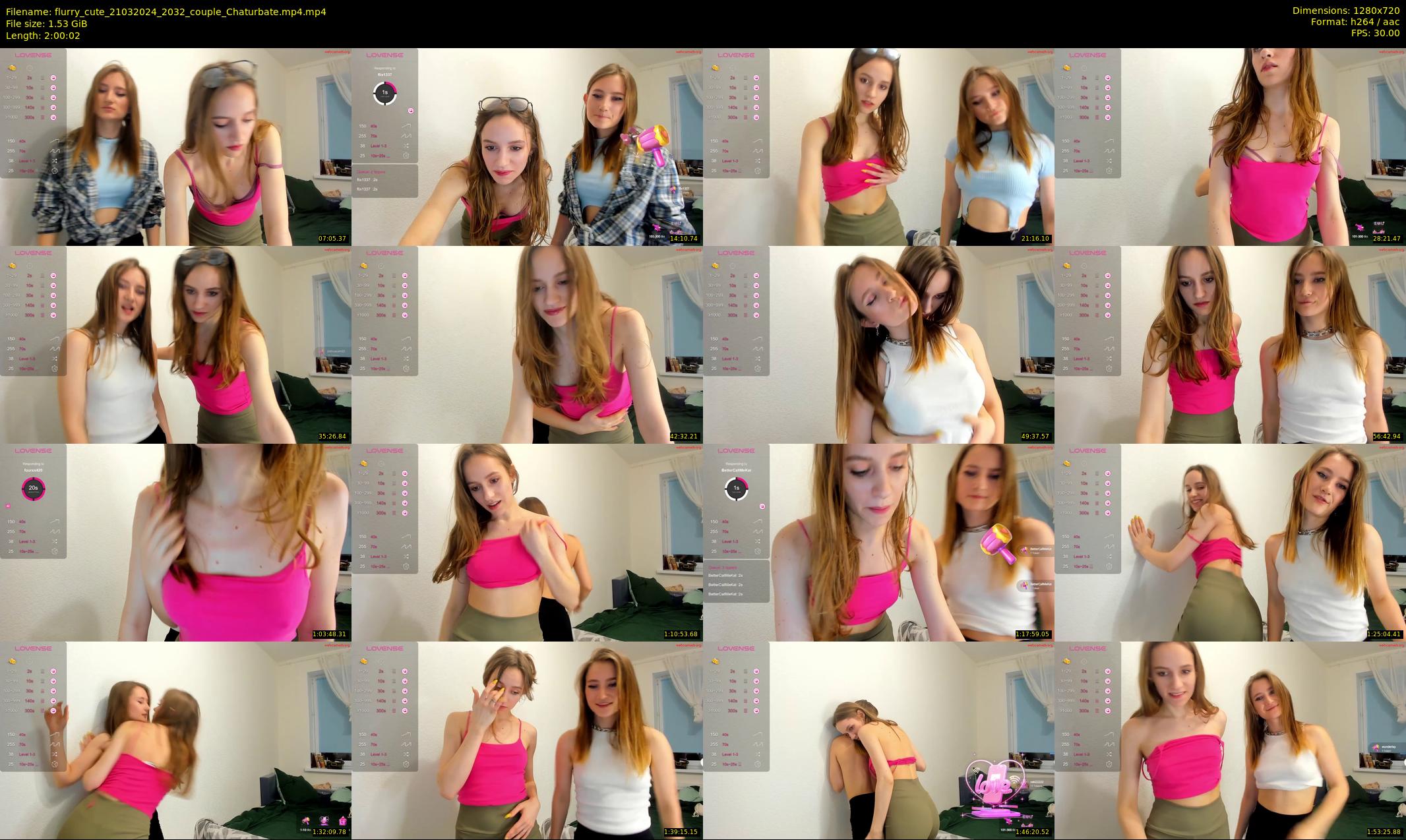 flurry_cute — 121 minute Chaturbate couple cam show recording, 720p, Mar 21, 2024