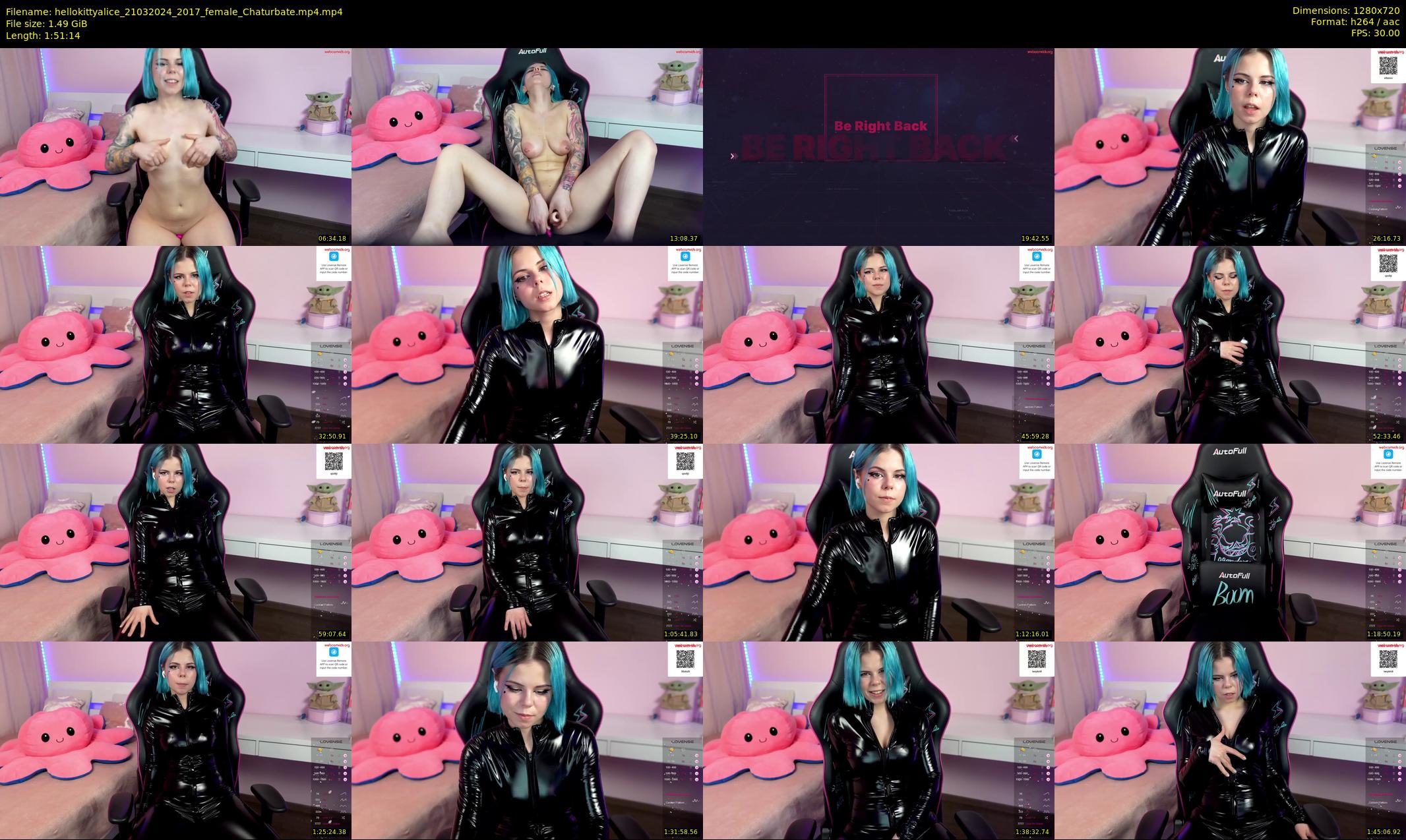hellokittyalice — 112 minute Chaturbate female cam show recording, 720p, Mar 21, 2024