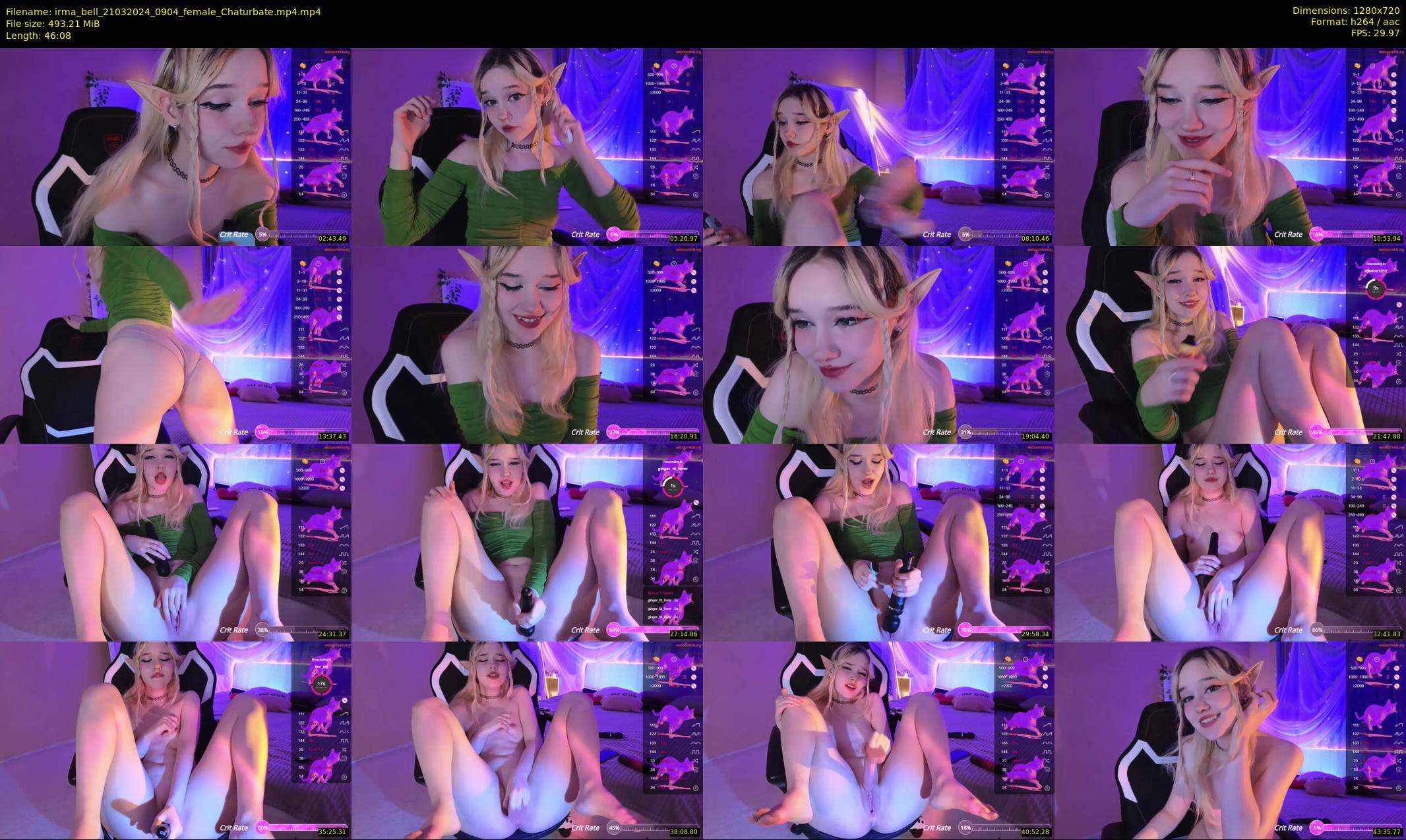 irma_bell — 47 minute Chaturbate female cam show recording, 720p, Mar 21, 2024