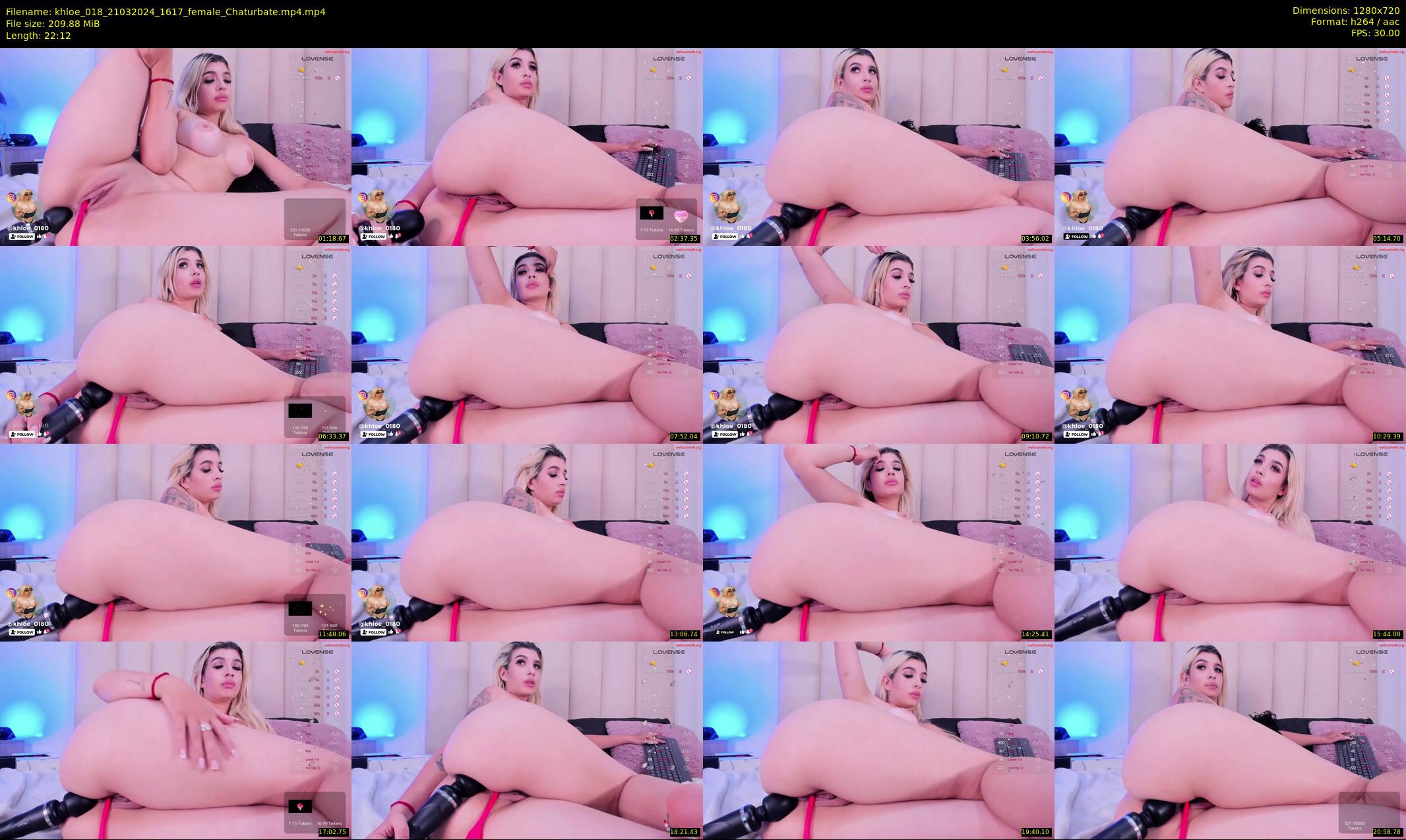 khloe_018 — 23 minute Chaturbate female cam show recording, 720p, Mar 21, 2024