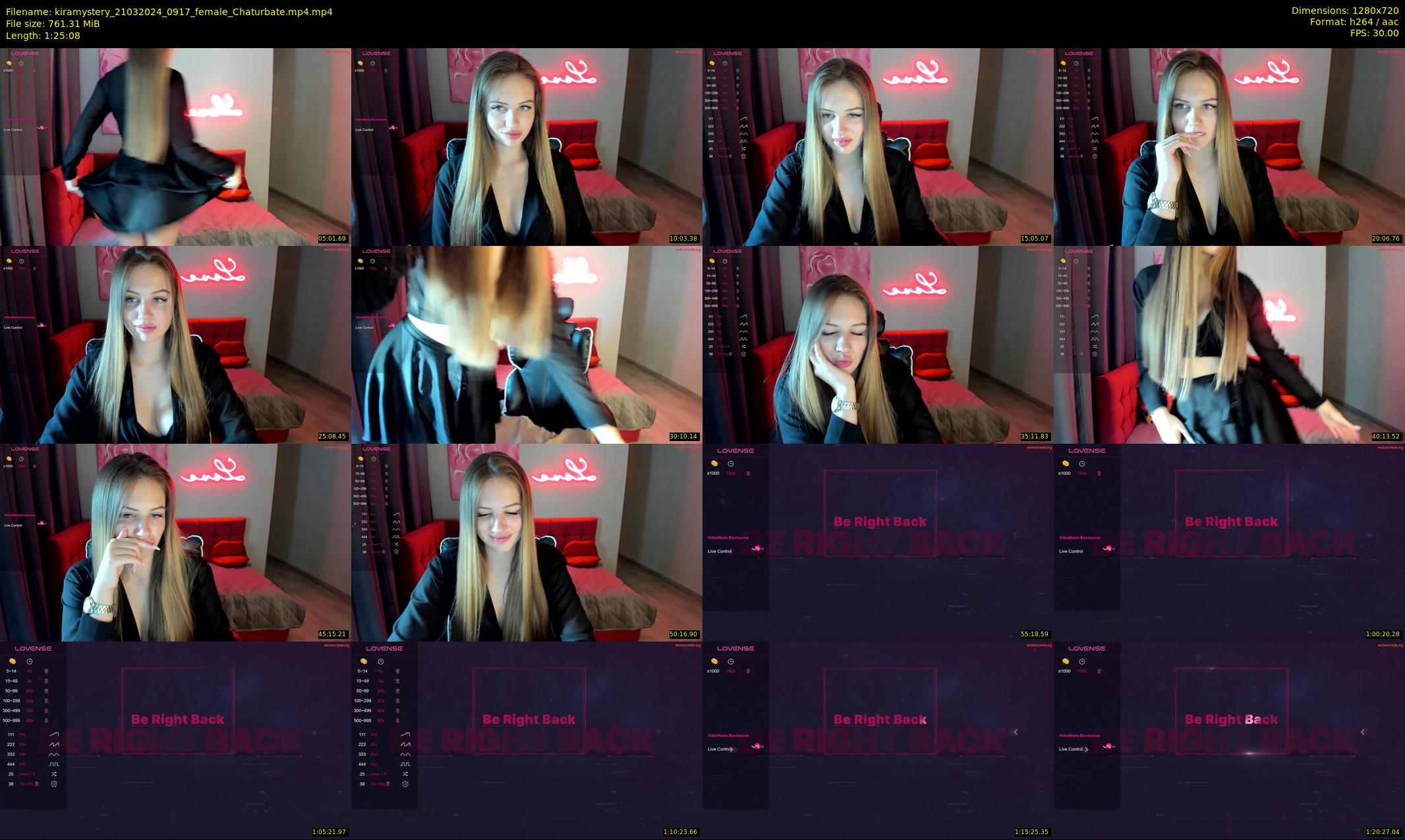 kiramystery — 86 minute Chaturbate female cam show recording, 720p, Mar 21, 2024