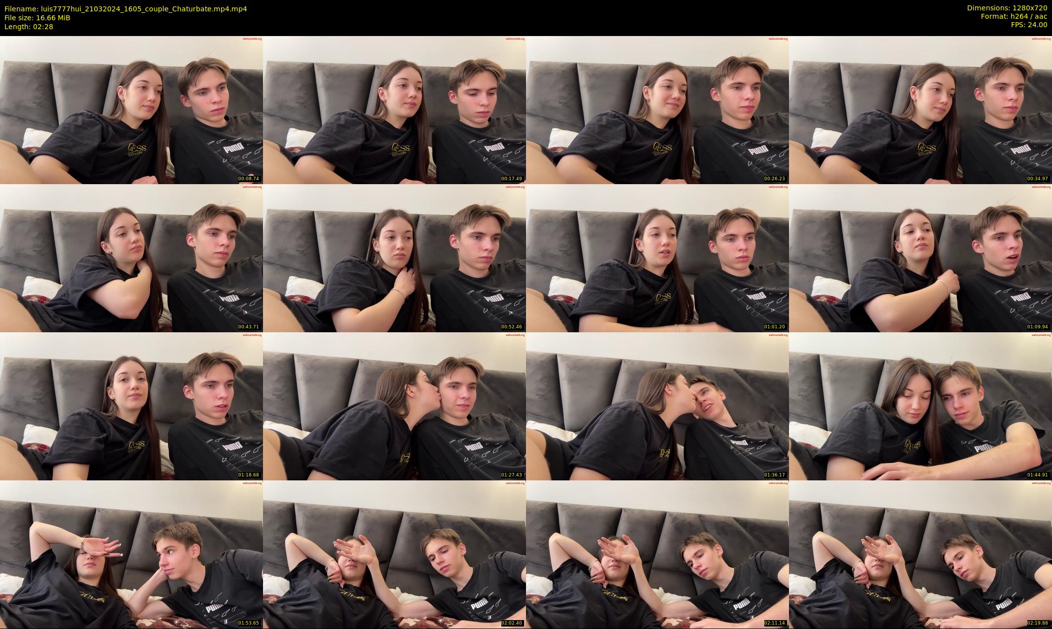 luis7777hui — 3 minute Chaturbate couple cam show recording, 720p, Mar 21, 2024