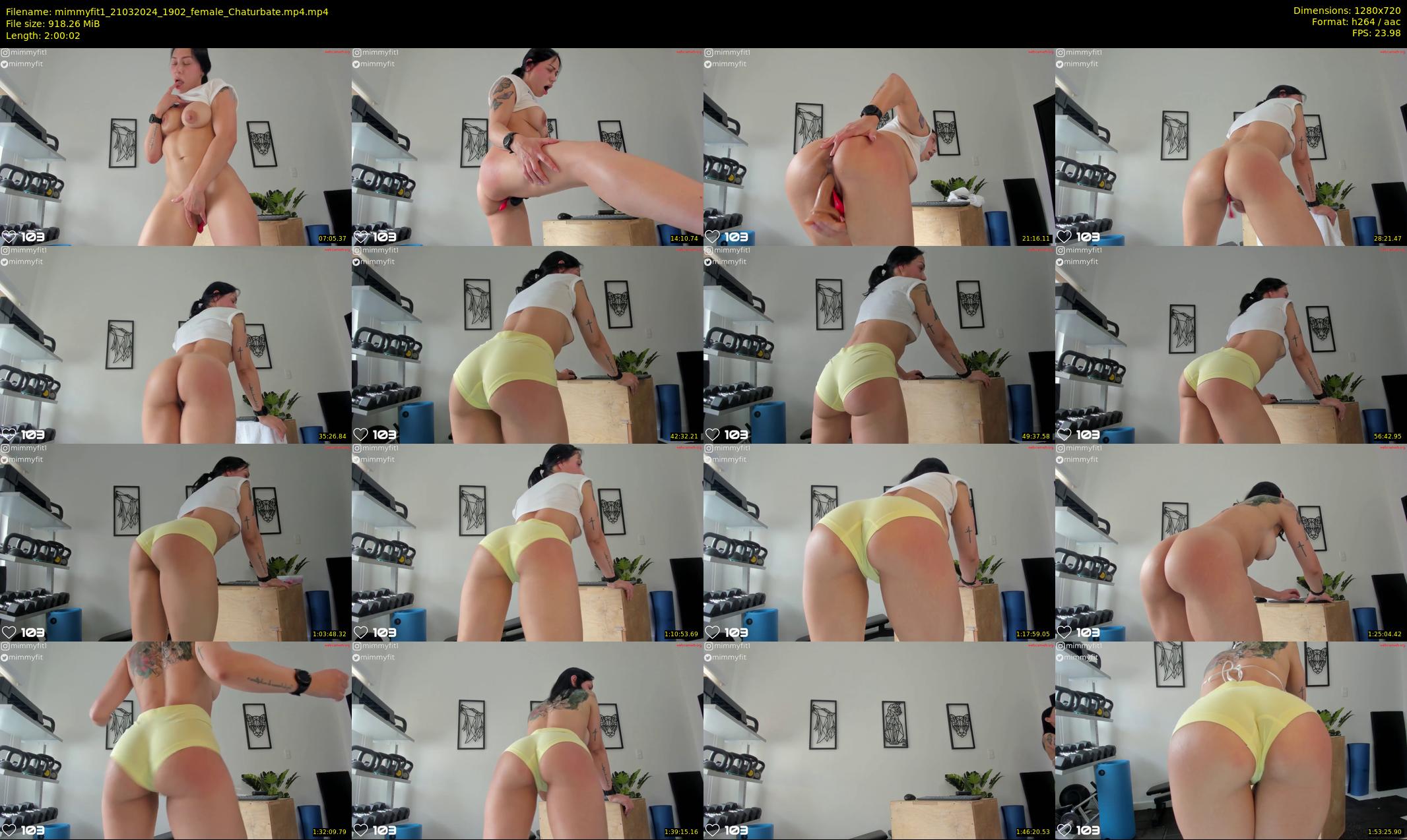 mimmyfit1 — 121 minute Chaturbate female cam show recording, 720p, Mar 21, 2024