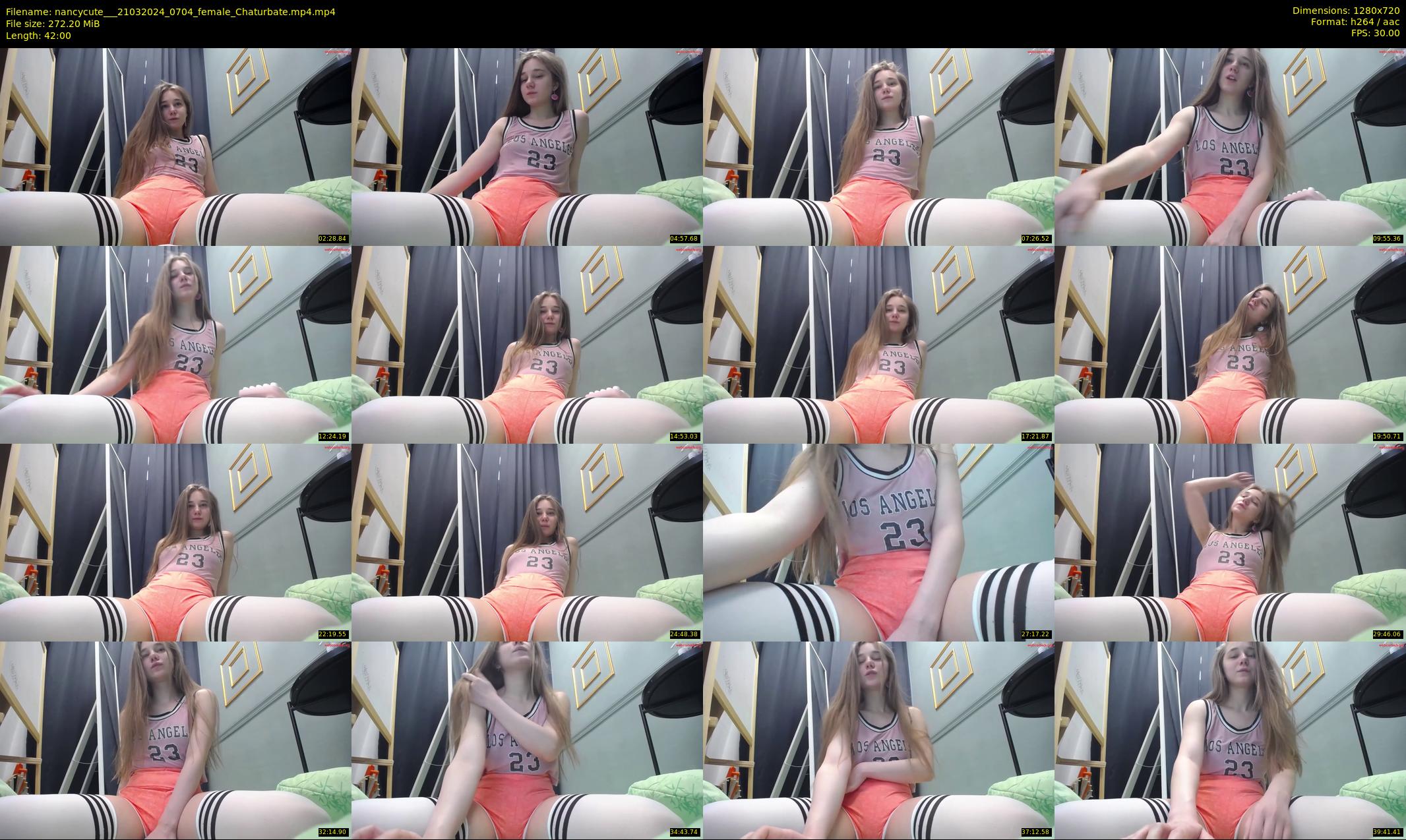 nancycute__ — 42 minute Chaturbate female cam show recording, 720p, Mar 21, 2024