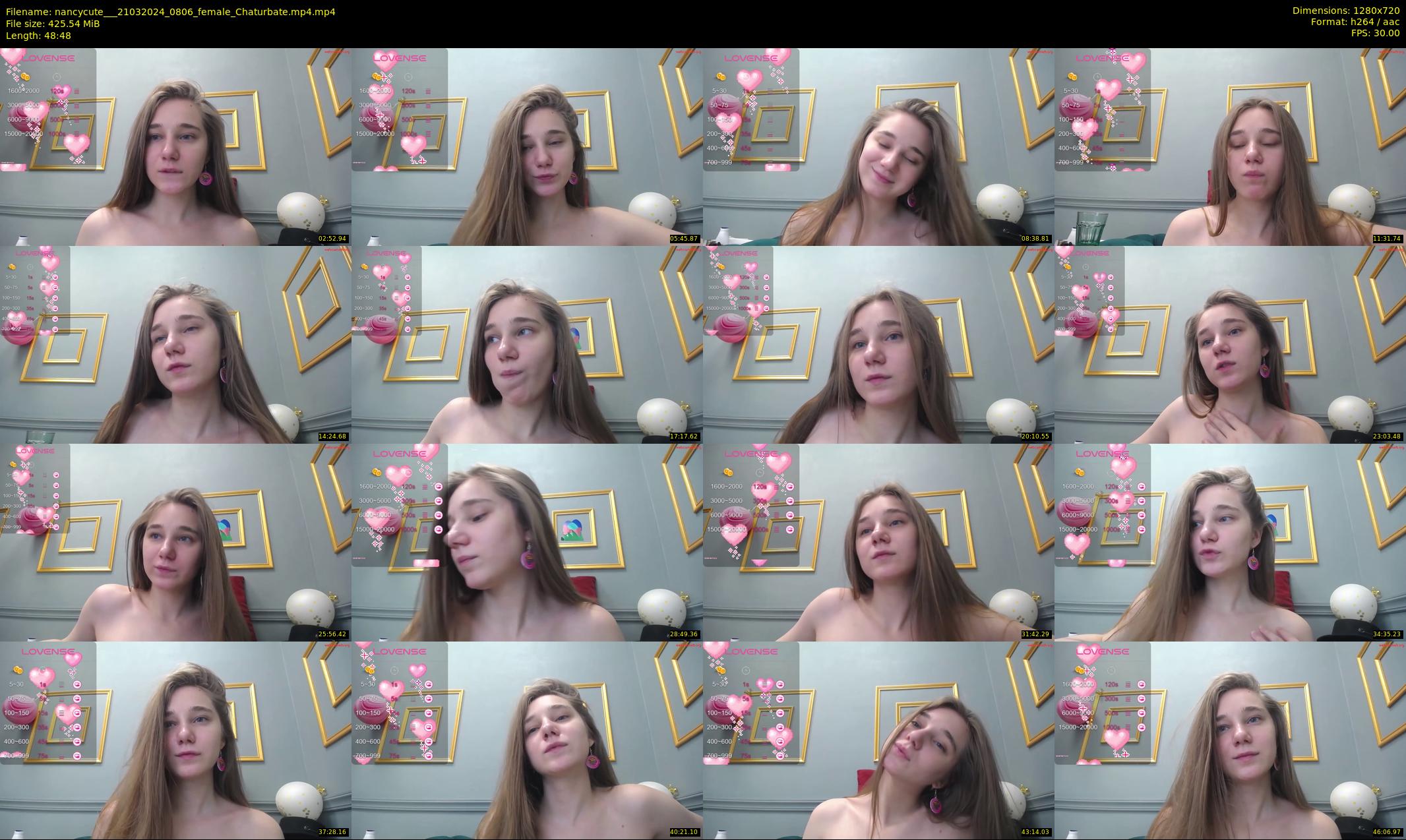 nancycute__ — 49 minute Chaturbate female cam show recording, 720p, Mar 21, 2024